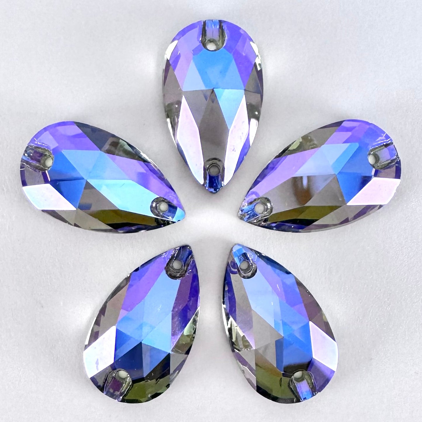 Black Diamond AB Glass Teardrop