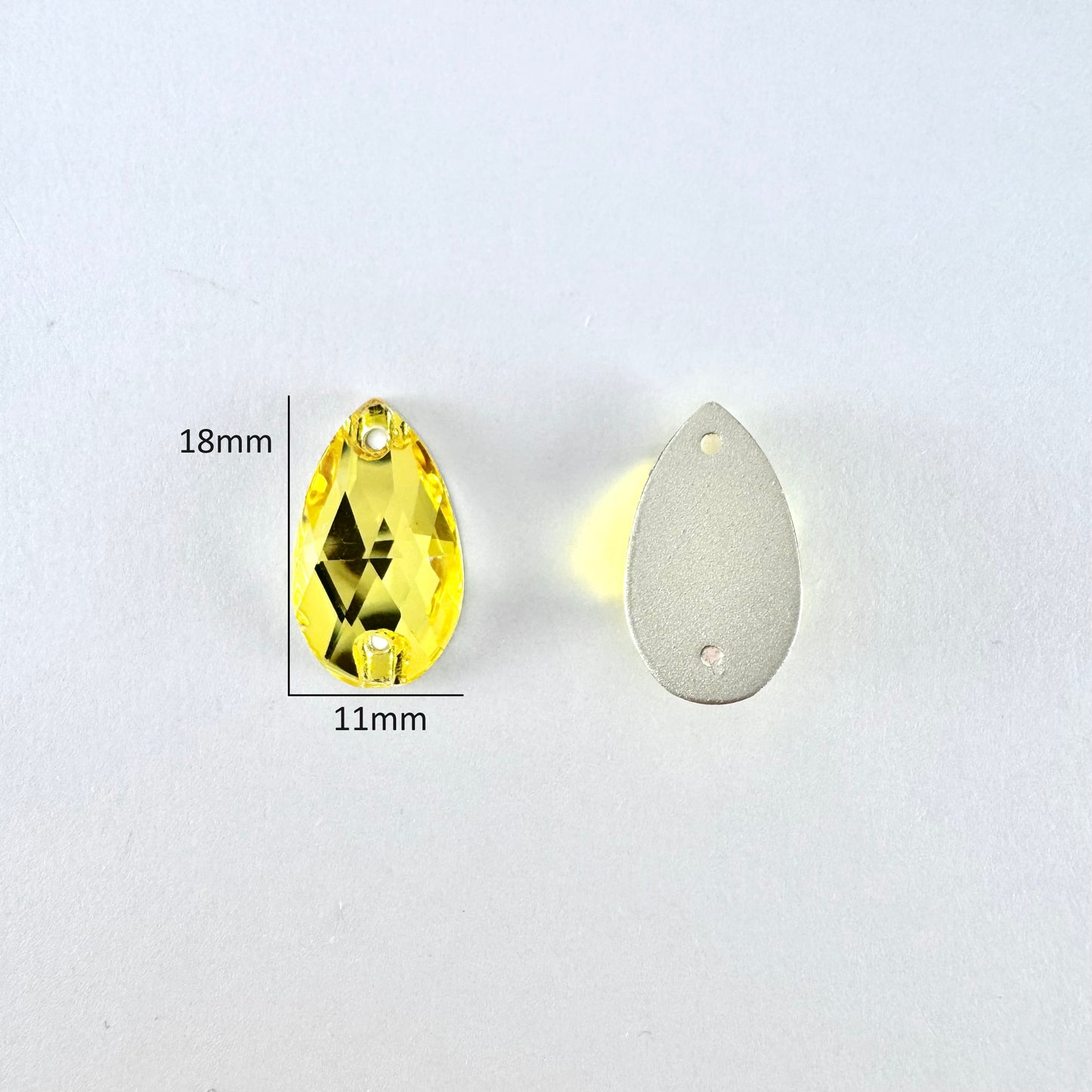 Citrine Glass Teardrop