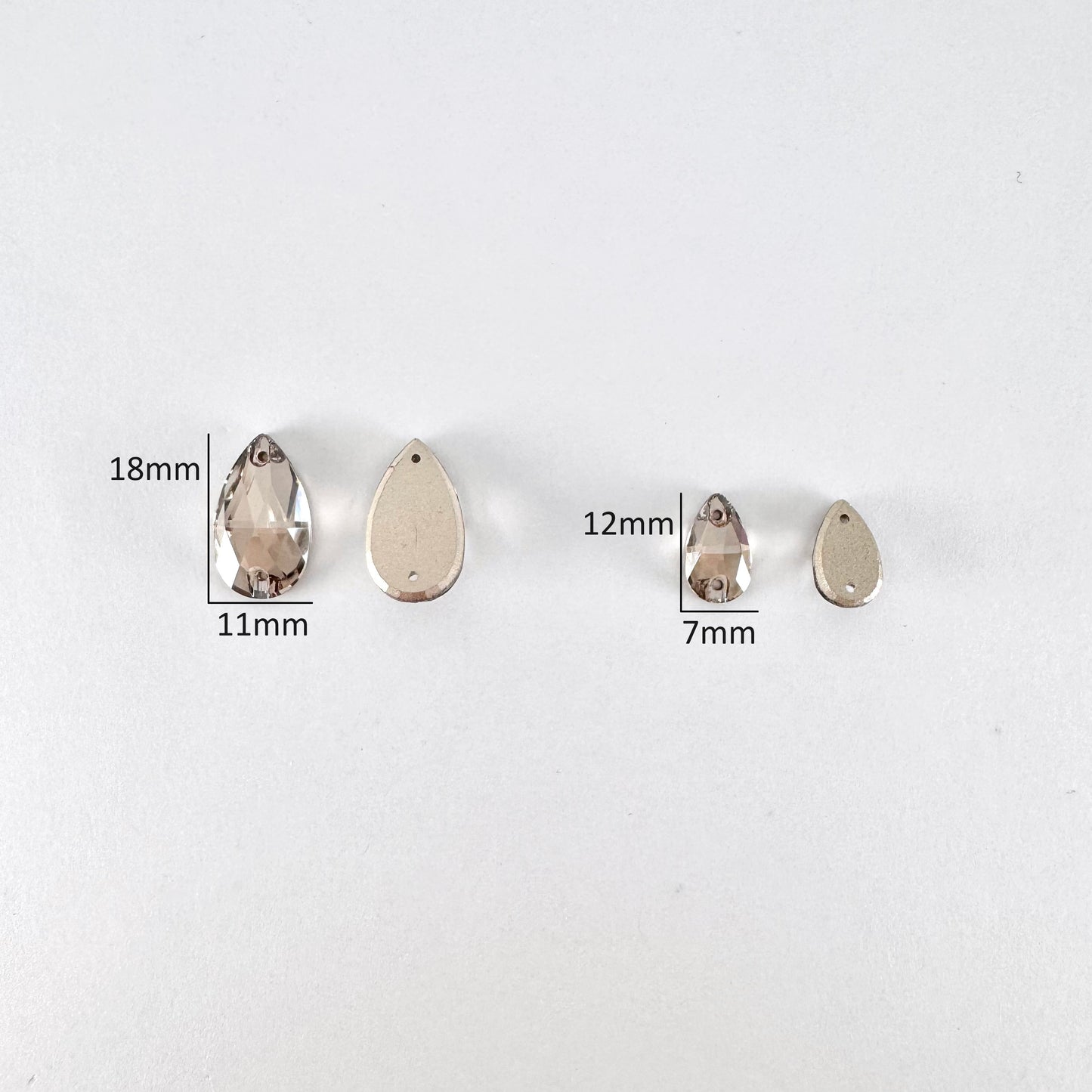 Satin Glass Teardrop