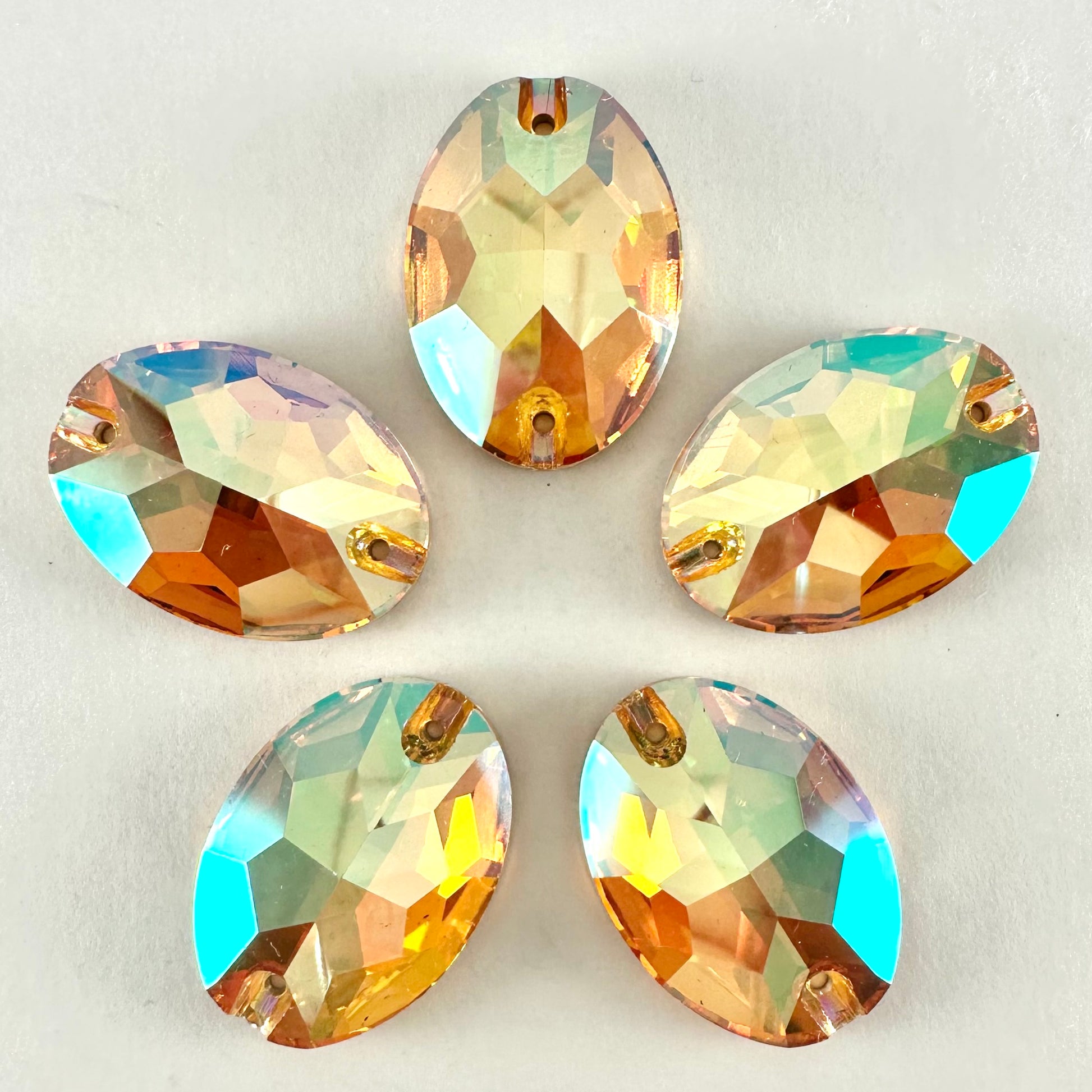 Crystal Sun Glass Oval