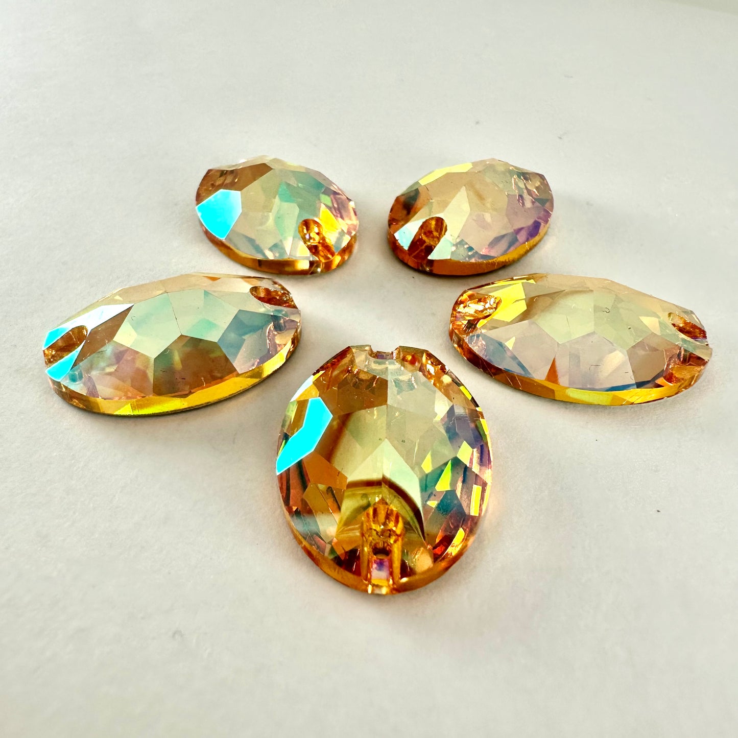 Crystal Sun Glass Oval