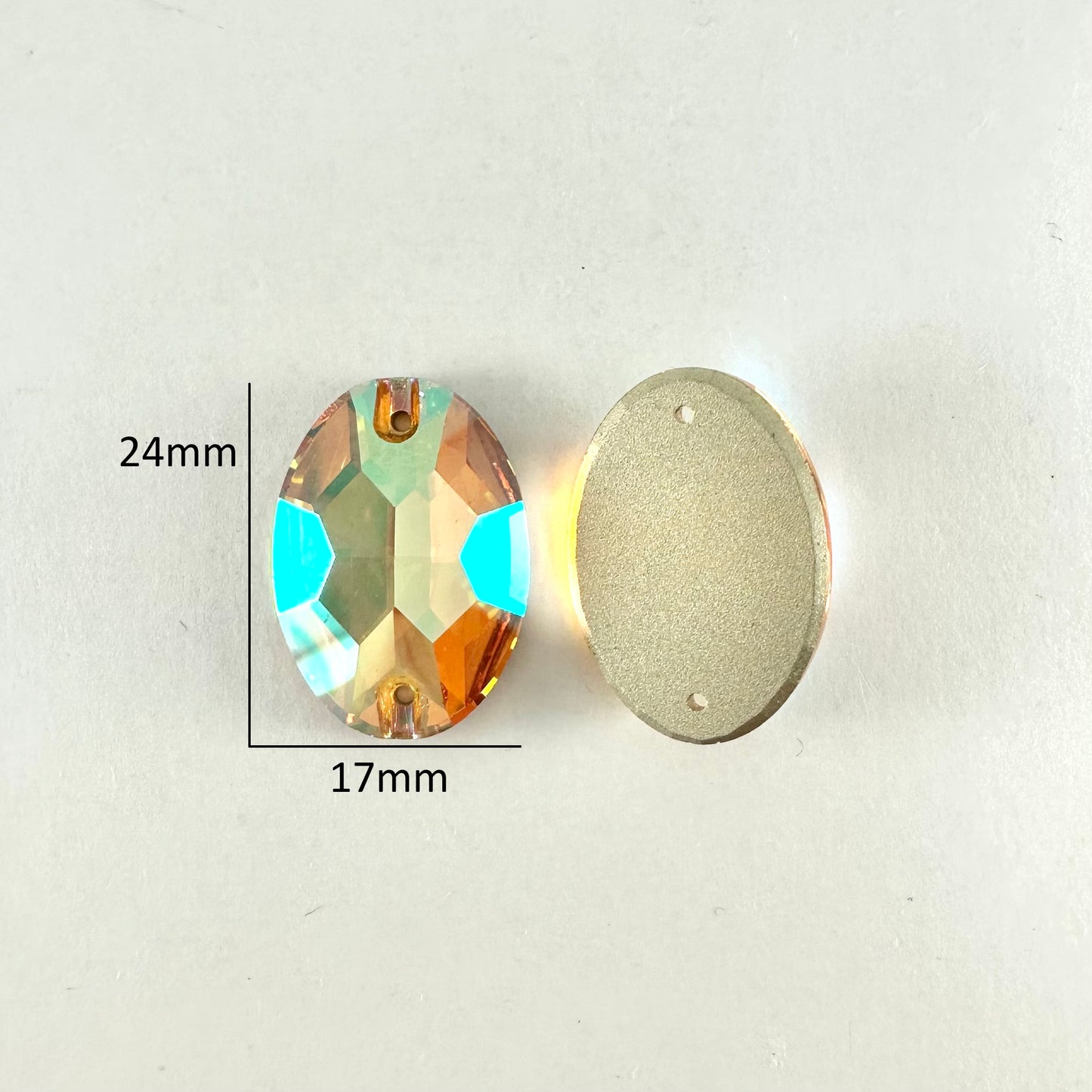 Crystal Sun Glass Oval