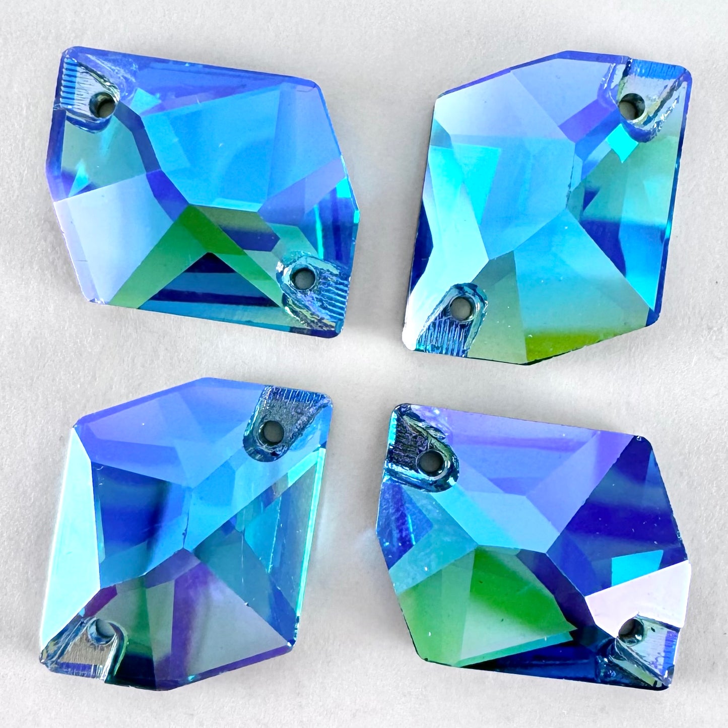 Aquamarine AB Glass Cosmic