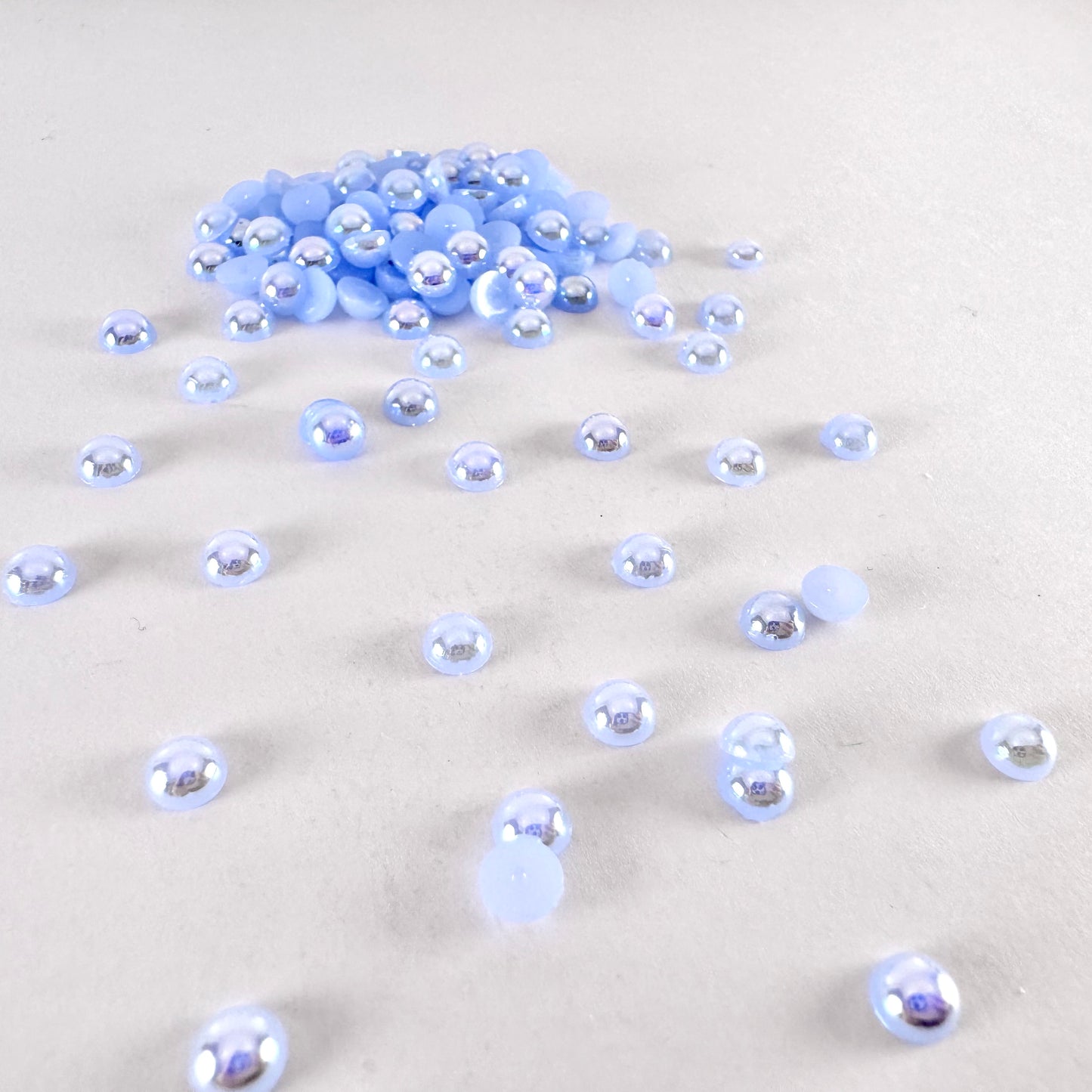 Light Sapphire AB Flatback Pearl