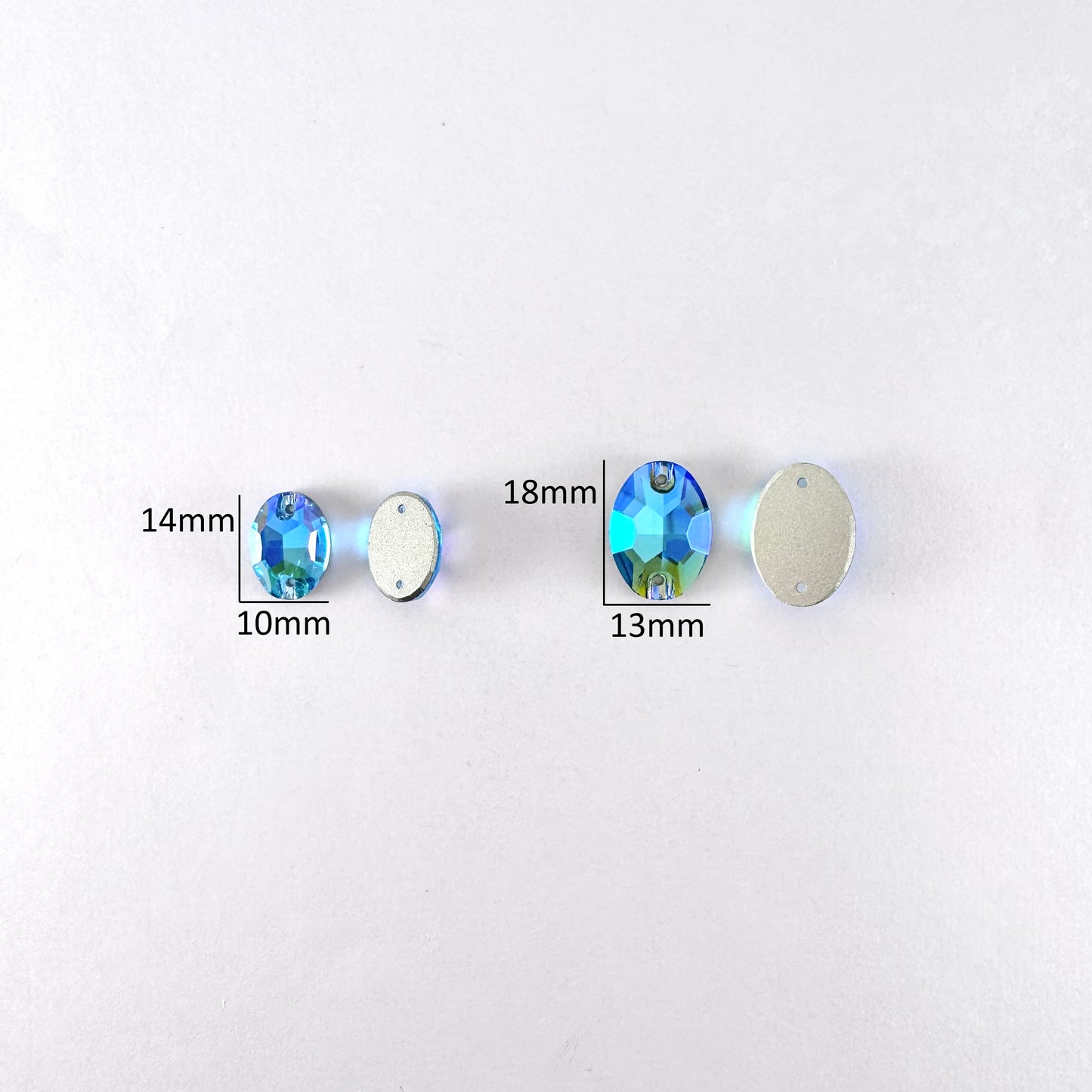 Aquamarine SI Glass Oval
