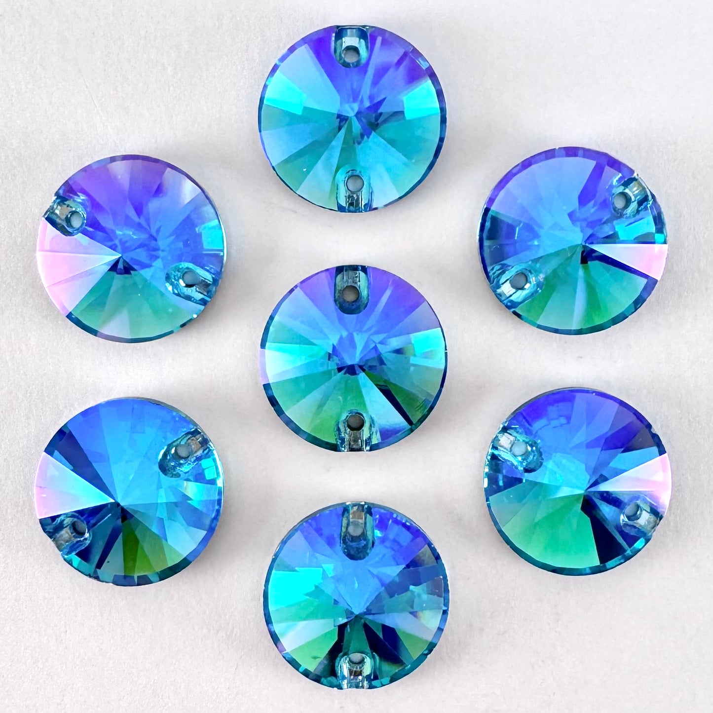 Aquamarine AB Glass Rivoli
