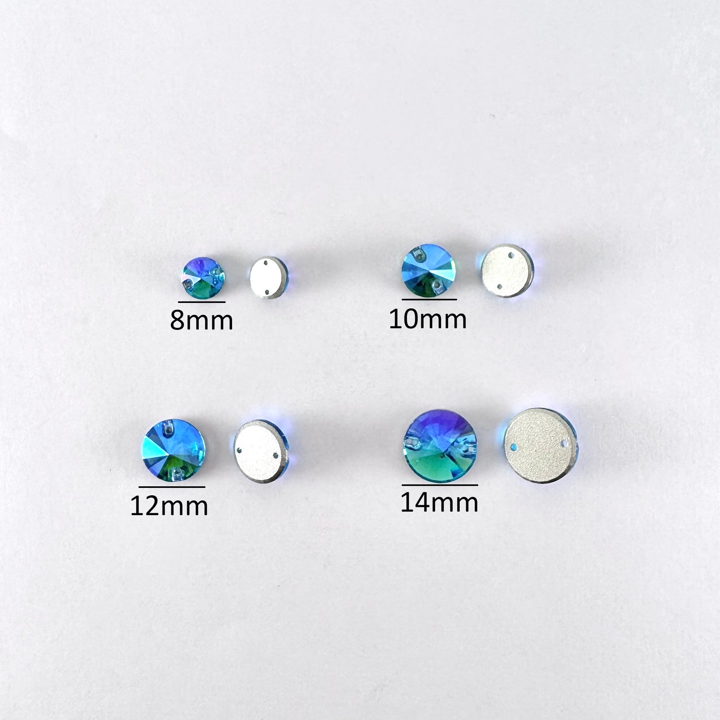 Aquamarine SI Glass Rivoli