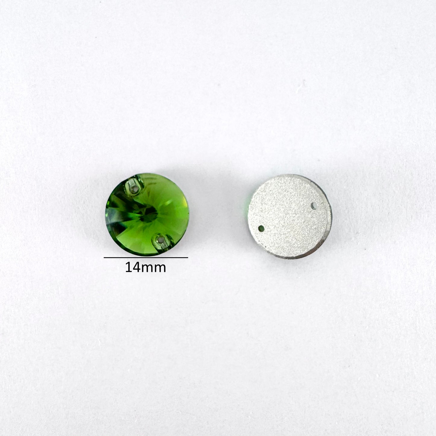 Shamrock Green Glass Rivoli