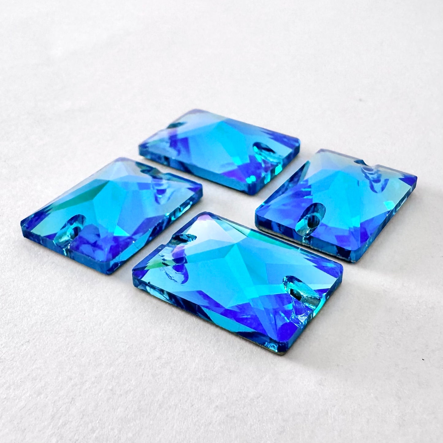 Aquamarine SI Glass Rectangle