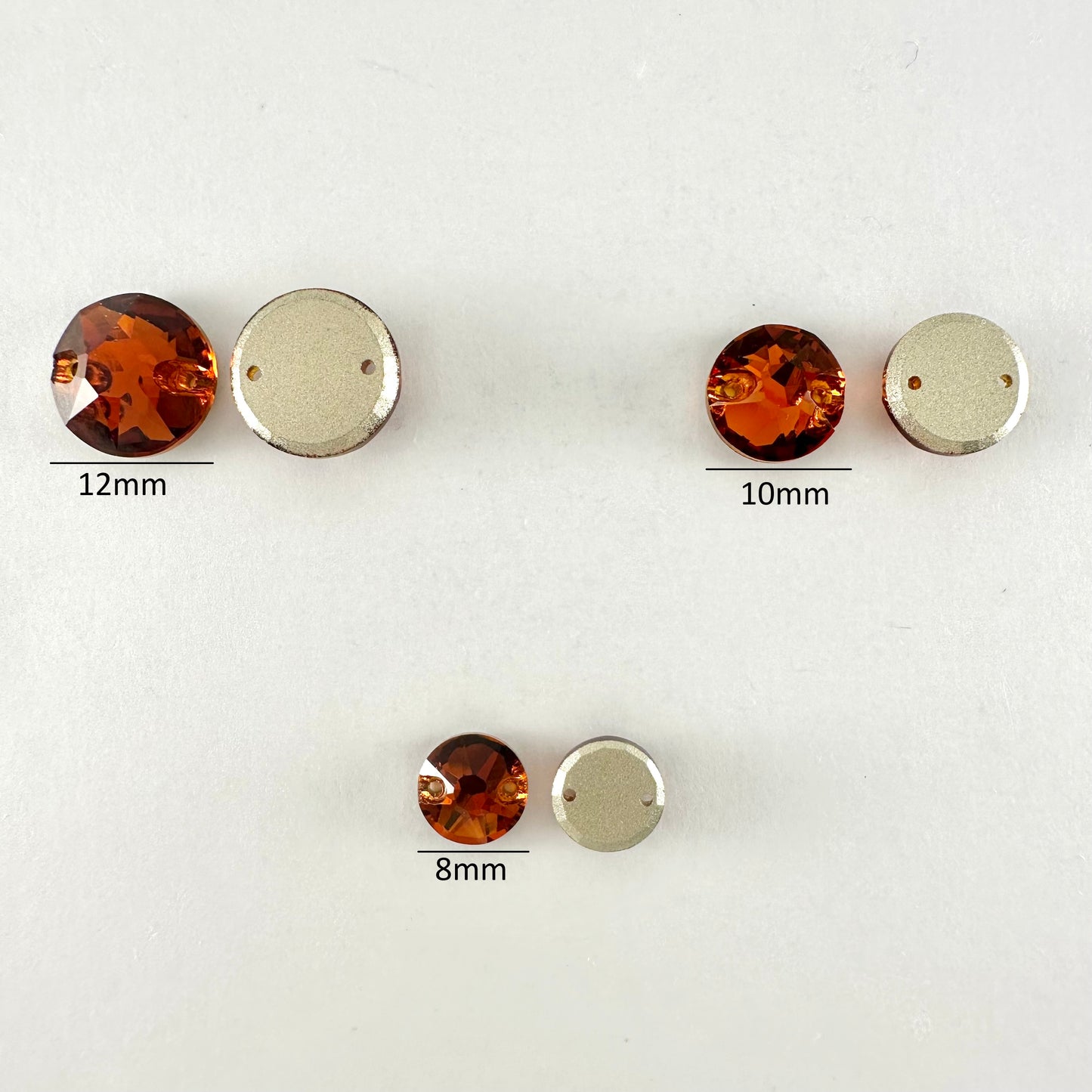 Tangerine Glass Rivoli (3288 facet)