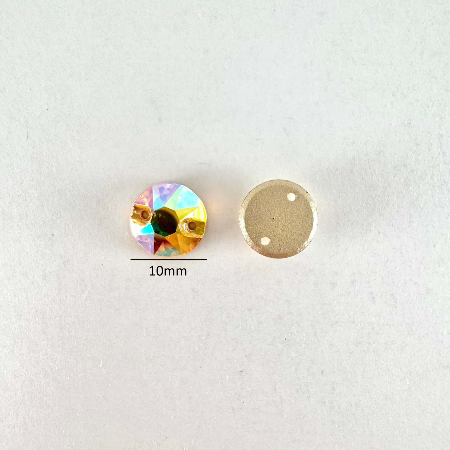 Light Topaz AB Glass Rivoli (3288 facet)