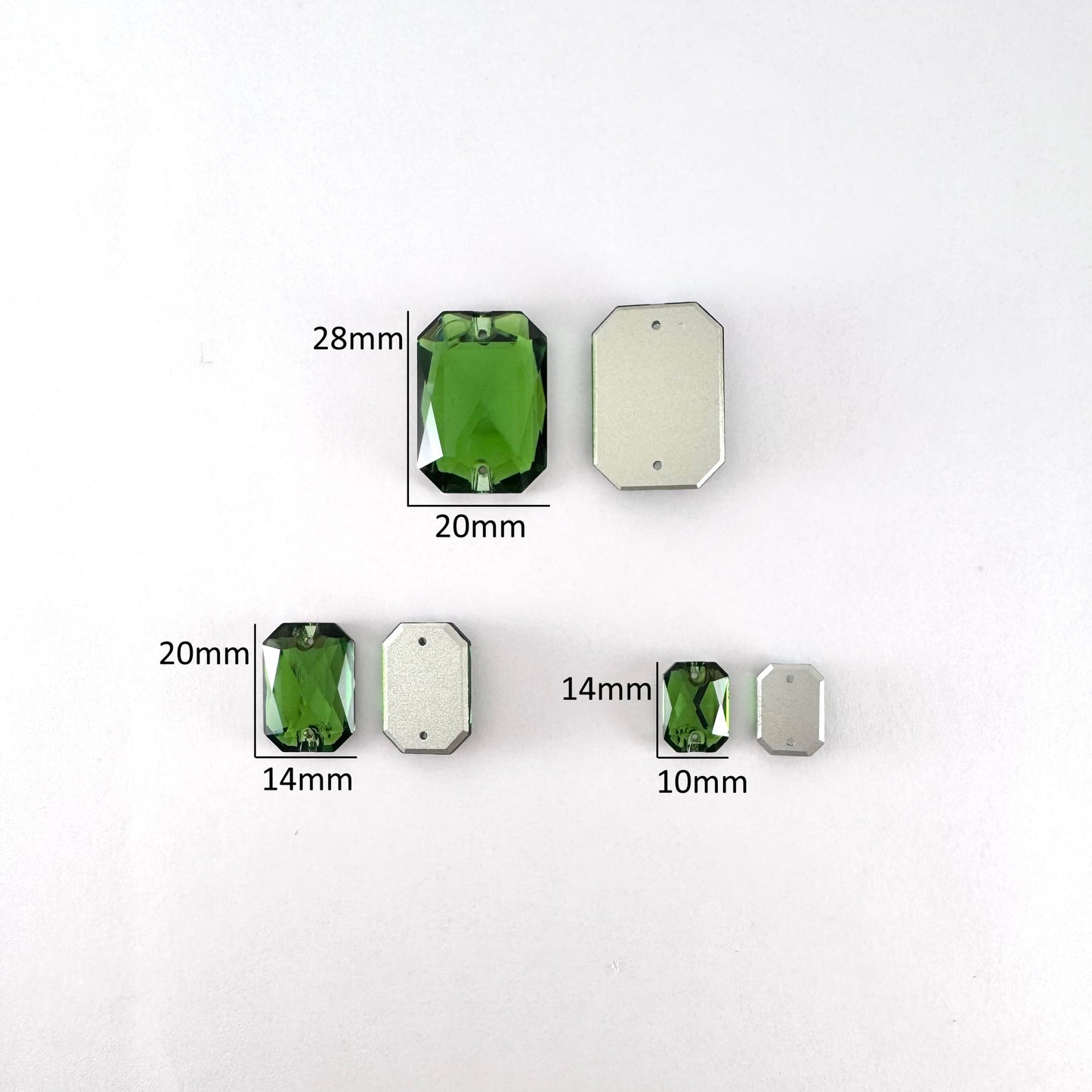 Shamrock Green Glass Emerald