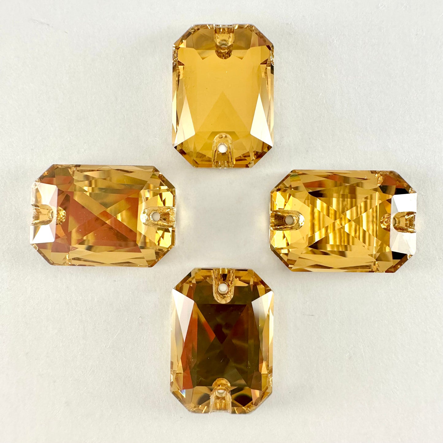 Light Smoked Topaz Glass Emerald