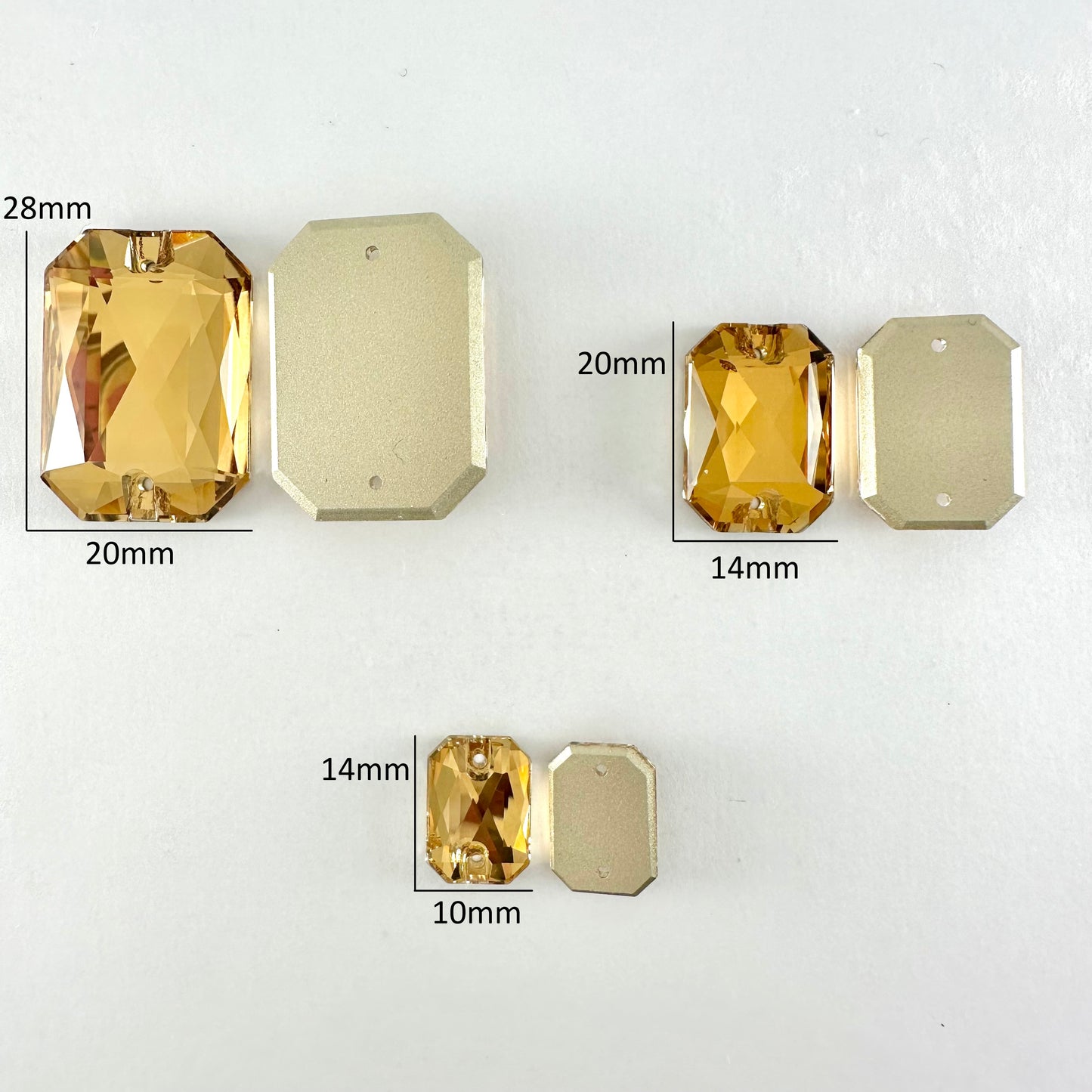 Light Smoked Topaz Glass Emerald