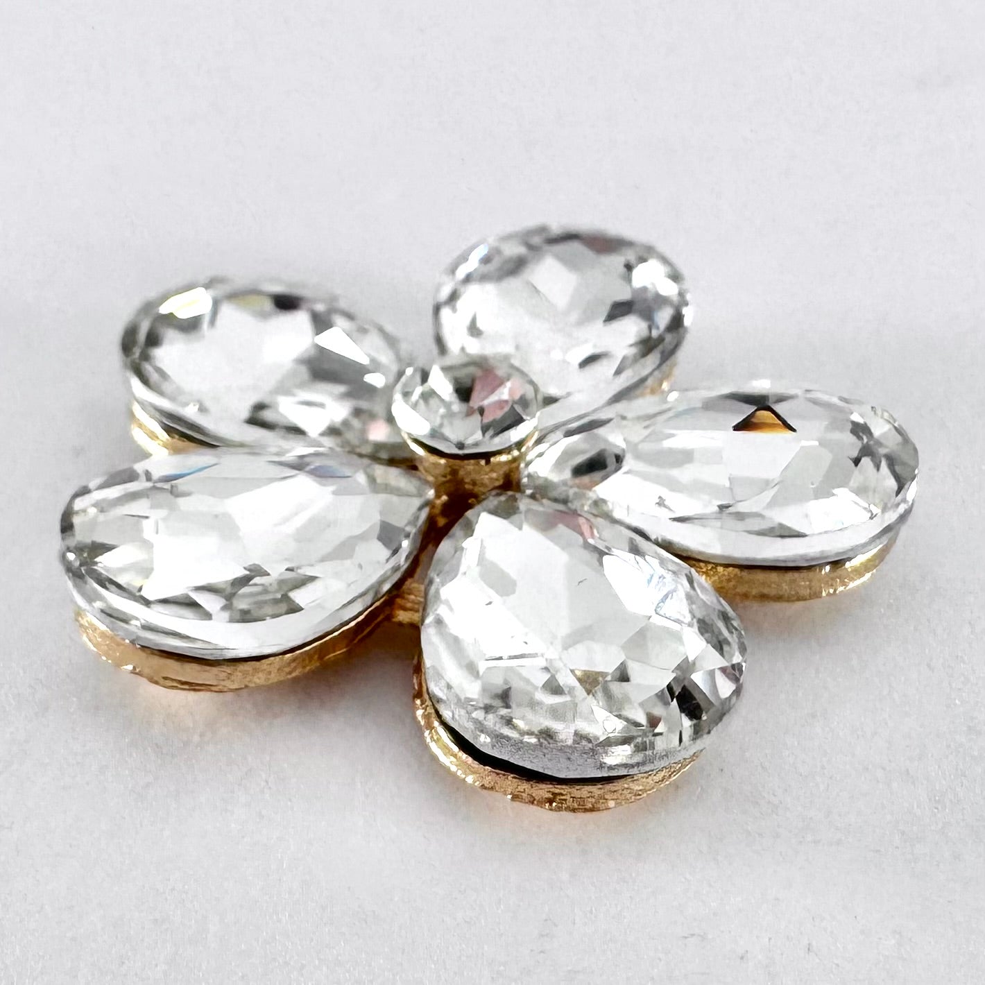 Crystal Glass Teardrop Flower