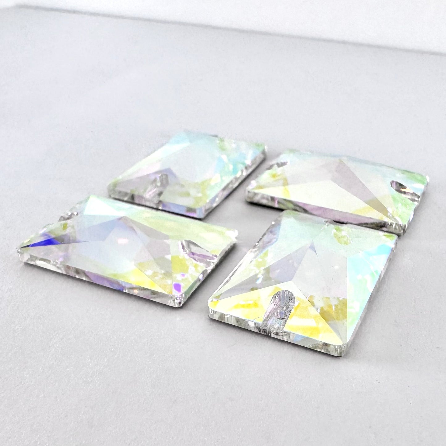 Crystal AB Glass Rectangle