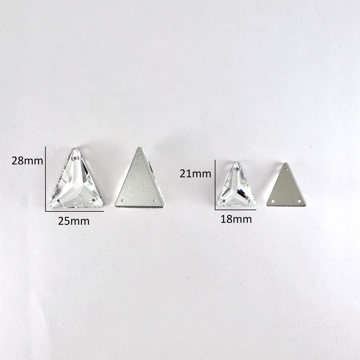 Crystal Slim Glass Triangle