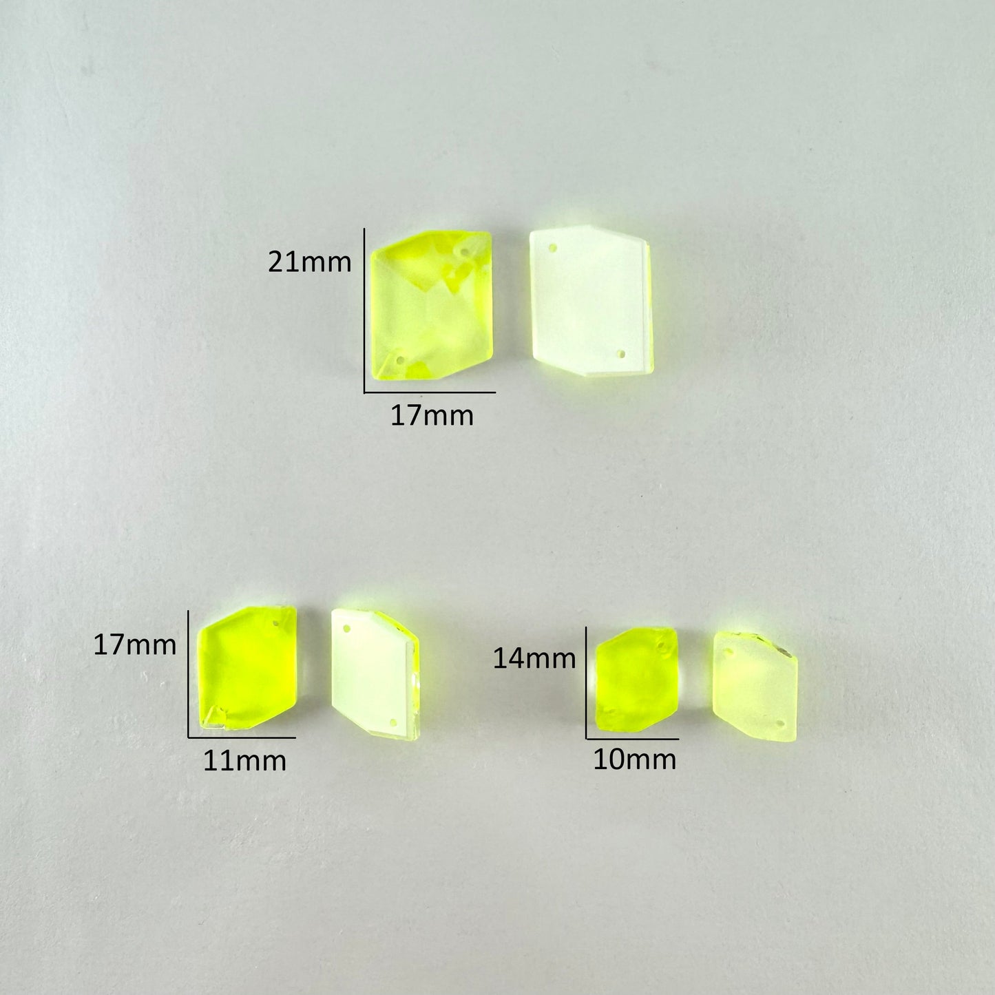 Neon Yellow Glass Cosmic