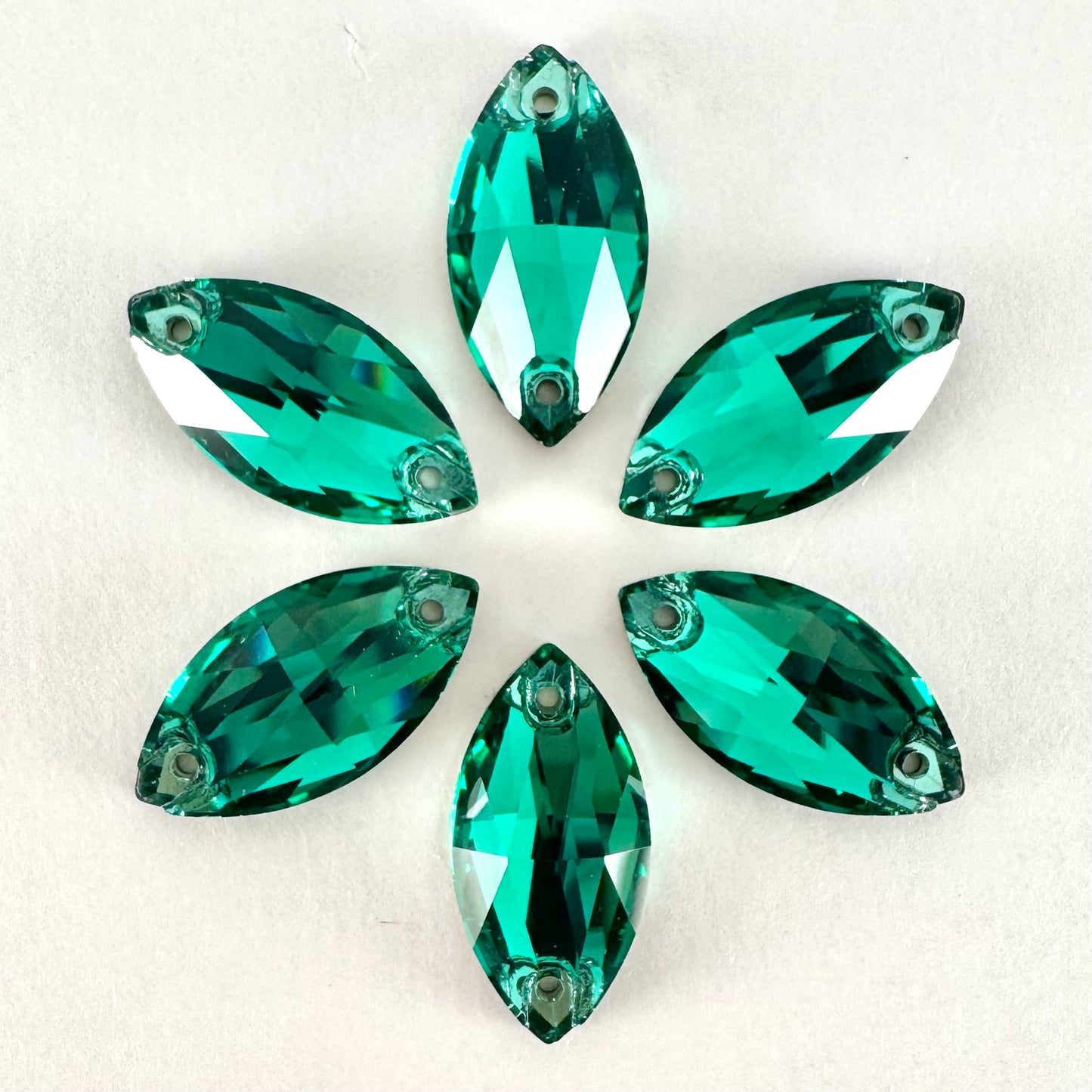 Emerald Glass Navette