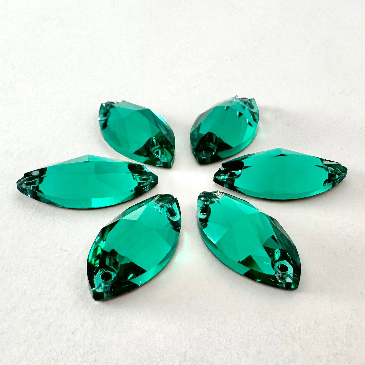 Emerald Glass Navette