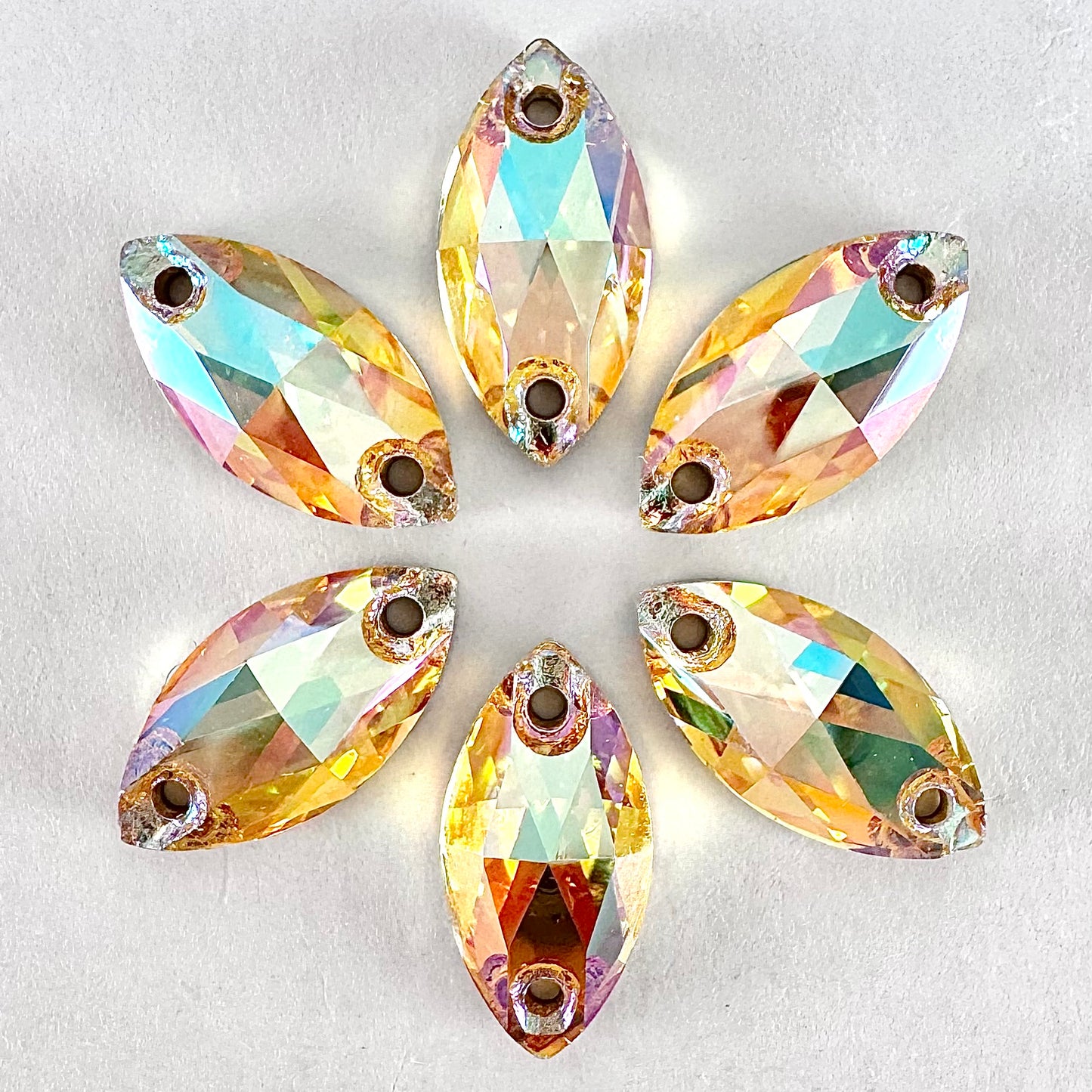 Crystal Sun Glass Navette