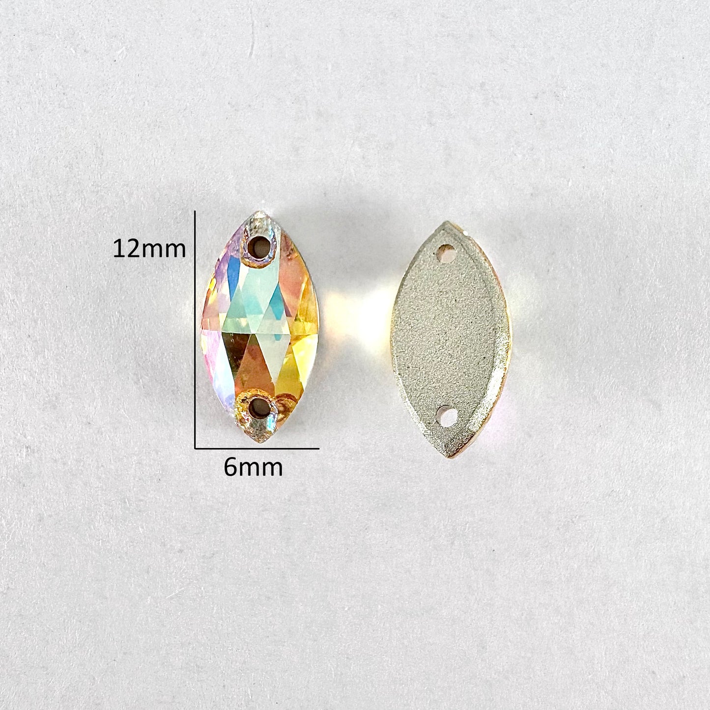 Crystal Sun Glass Navette