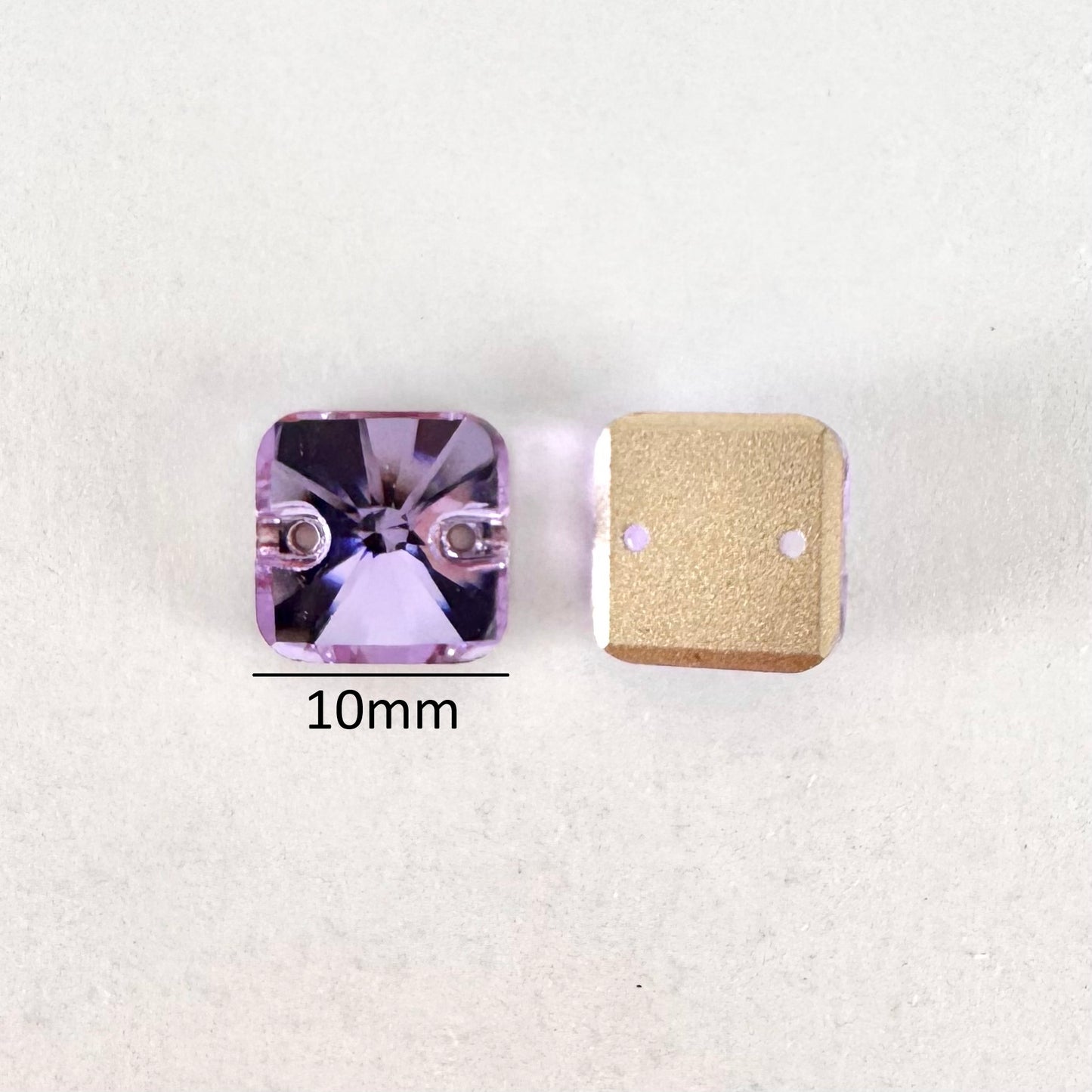 Violet Rounded Glass Square
