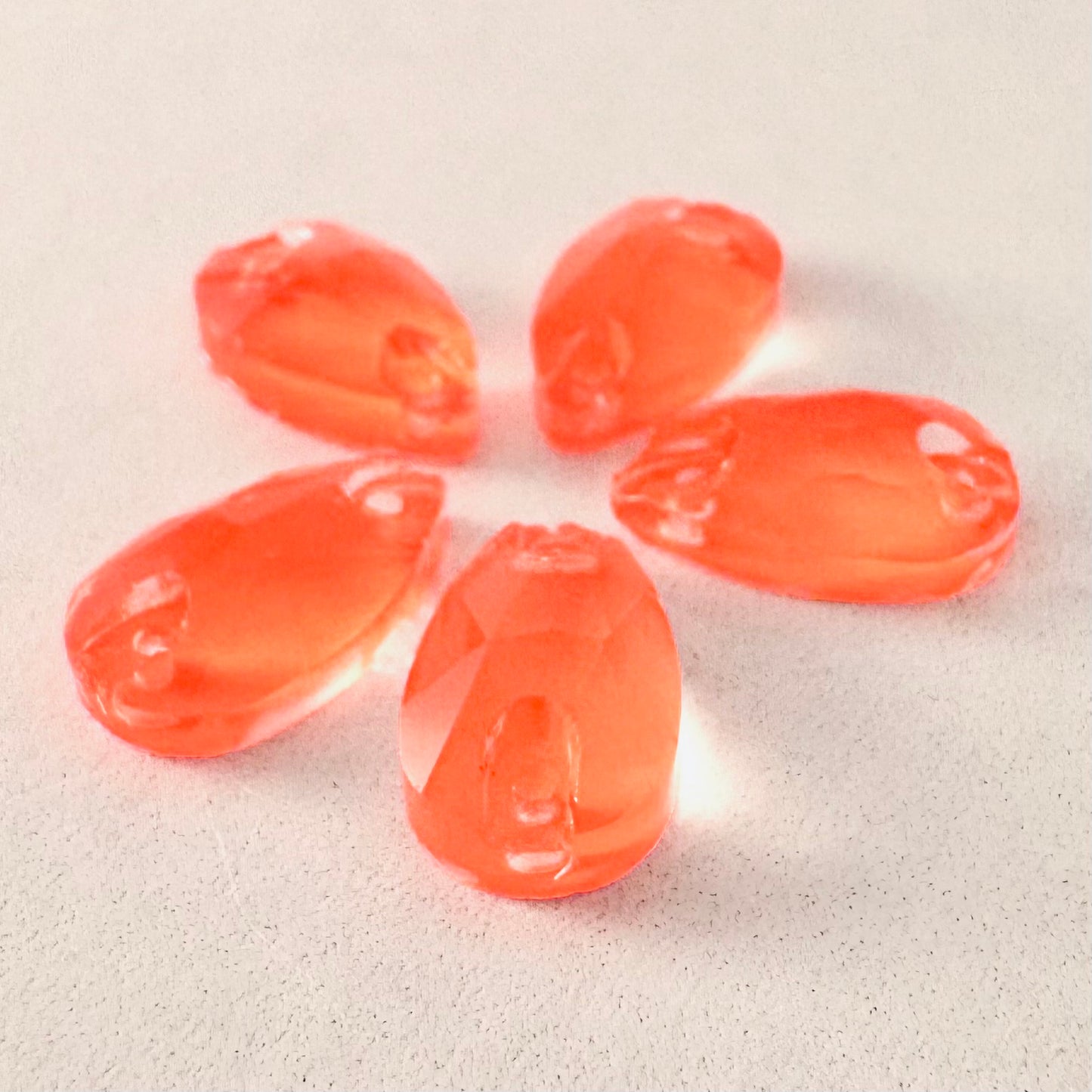 Neon Hyacinth Glass Teardrop
