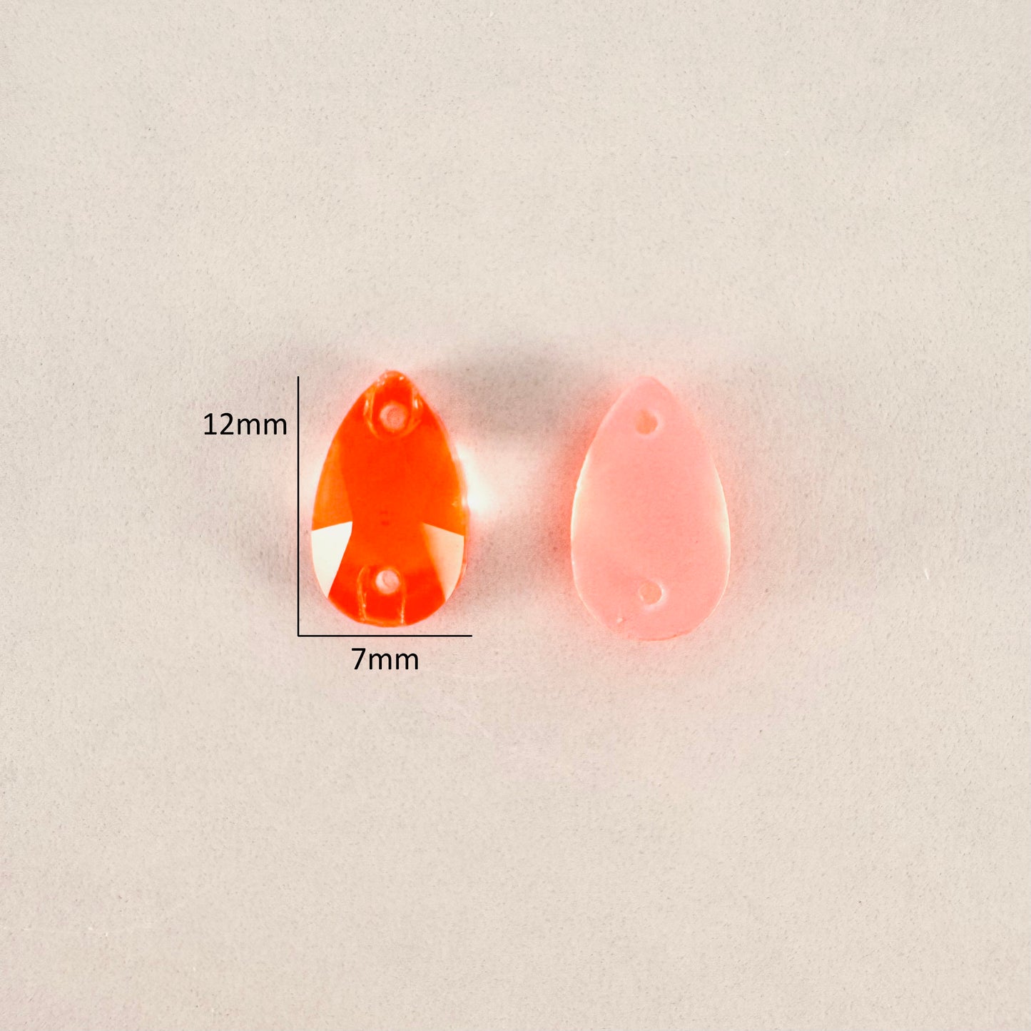 Neon Hyacinth Glass Teardrop