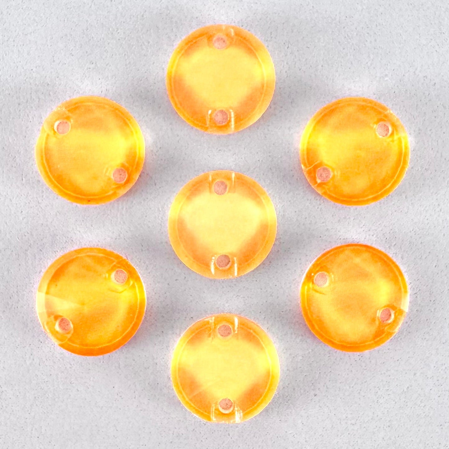 Neon Mandarin Glass Rivoli