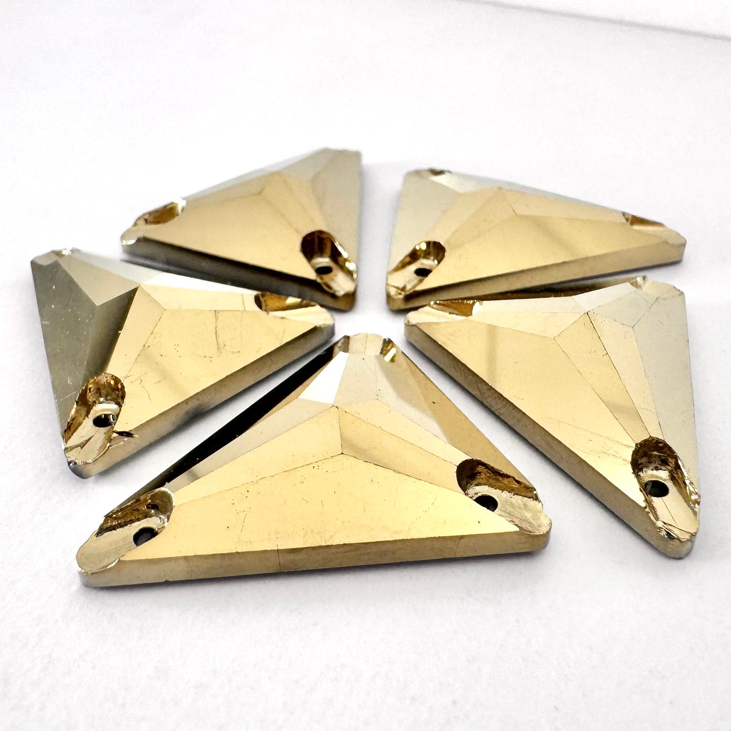 Mine Gold Slim Glass Triangle