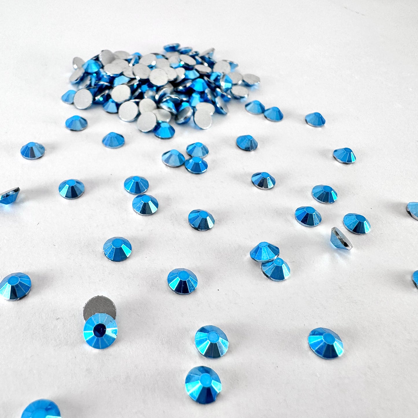 Metallic Aquamarine Rhinestone