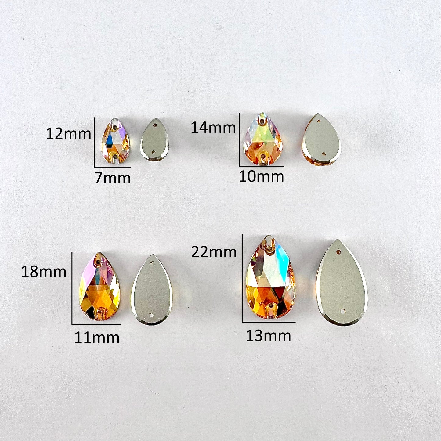 Crystal Sun Glass Teardrop