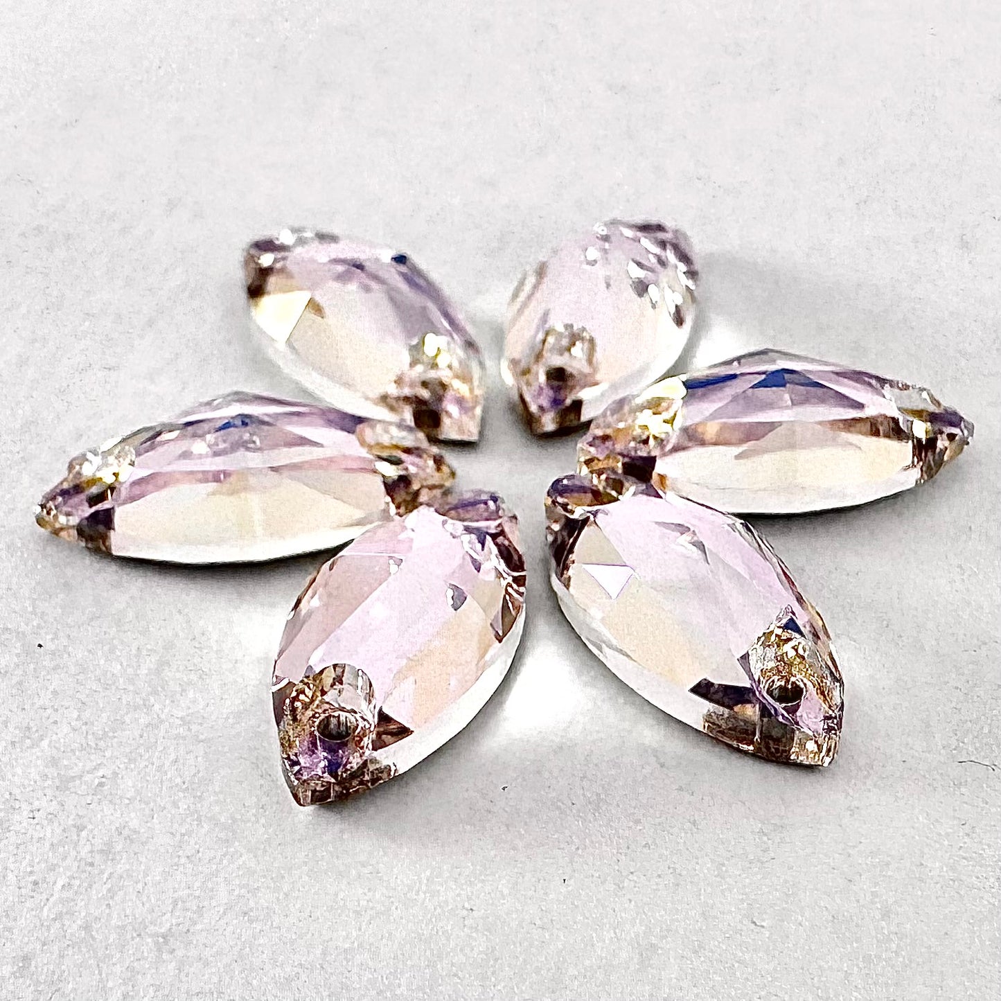 Rosaline MO Glass Navette