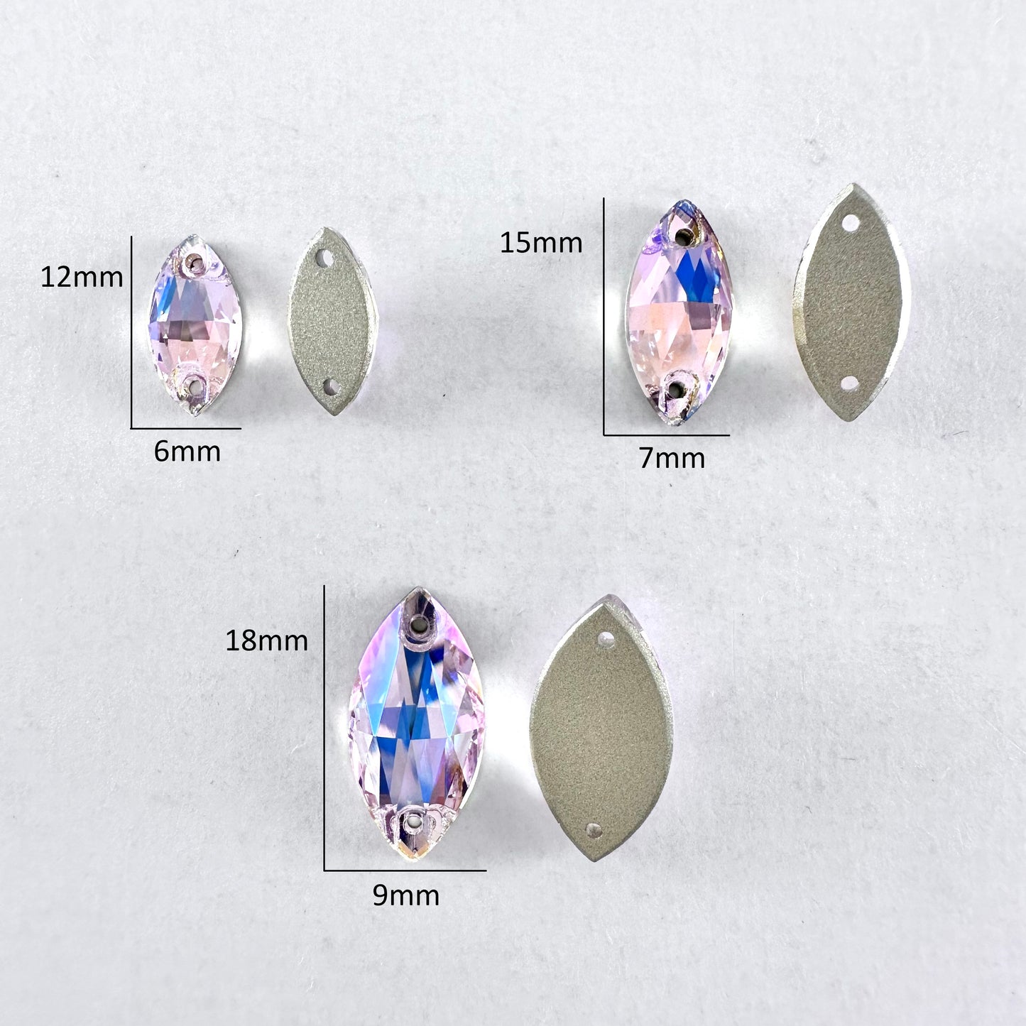 Rosaline MO Glass Navette