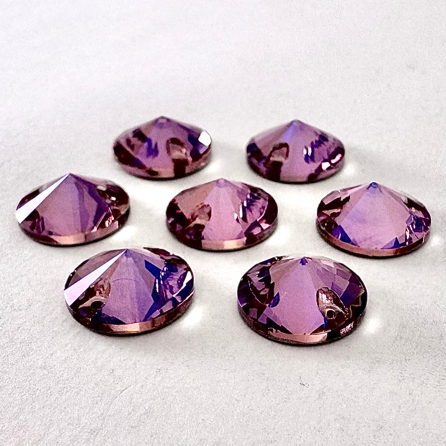 Rose Peach MO Glass Rivoli