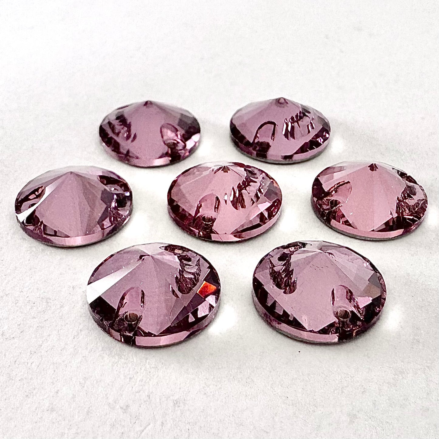 Light Amethyst Glass Rivoli