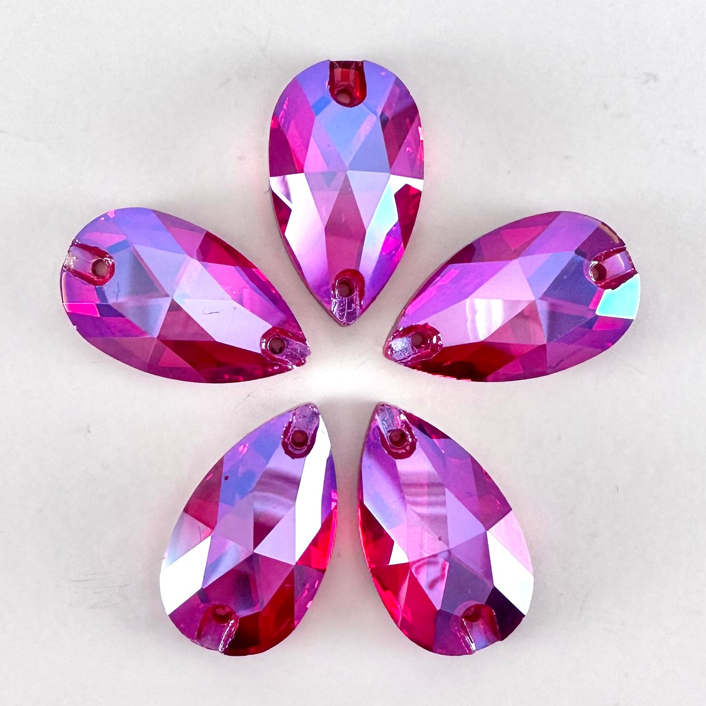 Light Siam AB Glass Teardrop