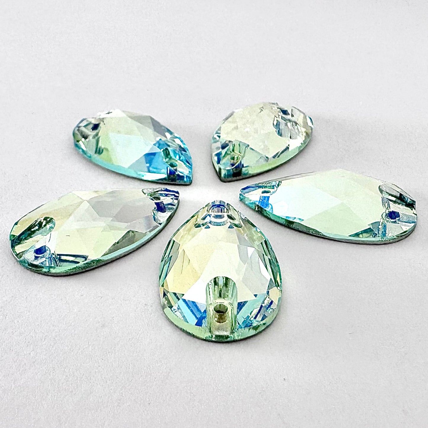 Citrus Green MO Glass Teardrop