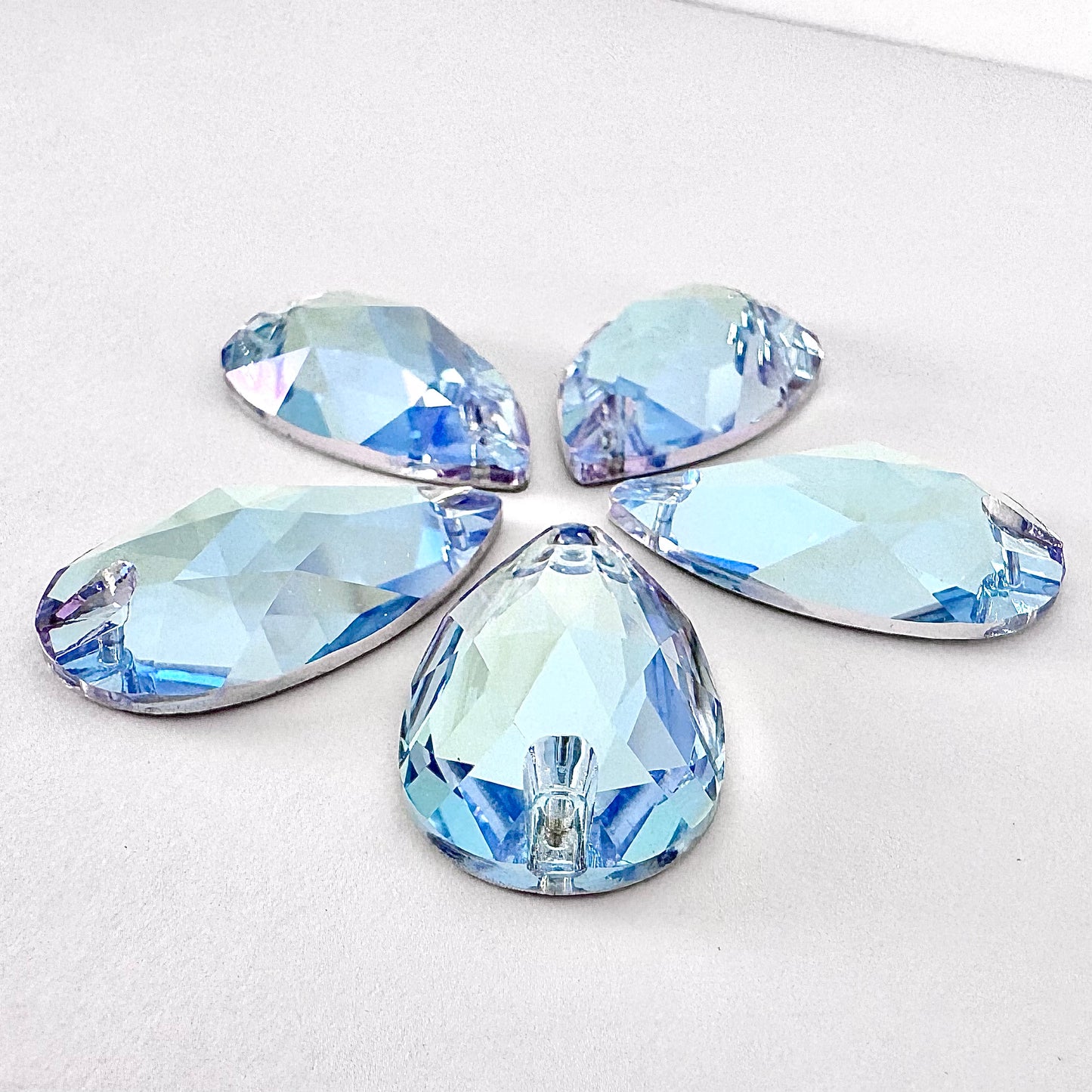 Light Sapphire MO Glass Teardrop