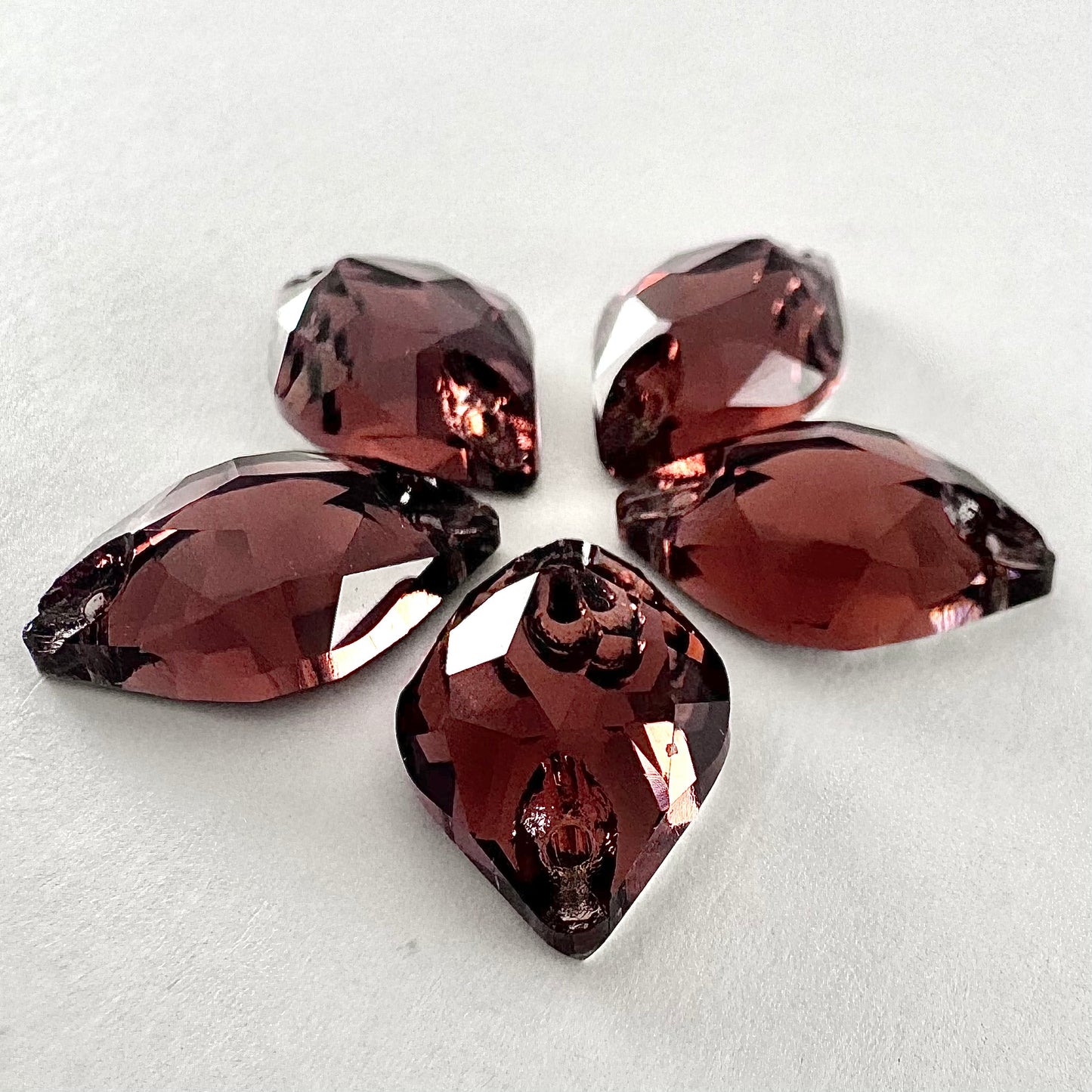 Burgundy Glass Lemon