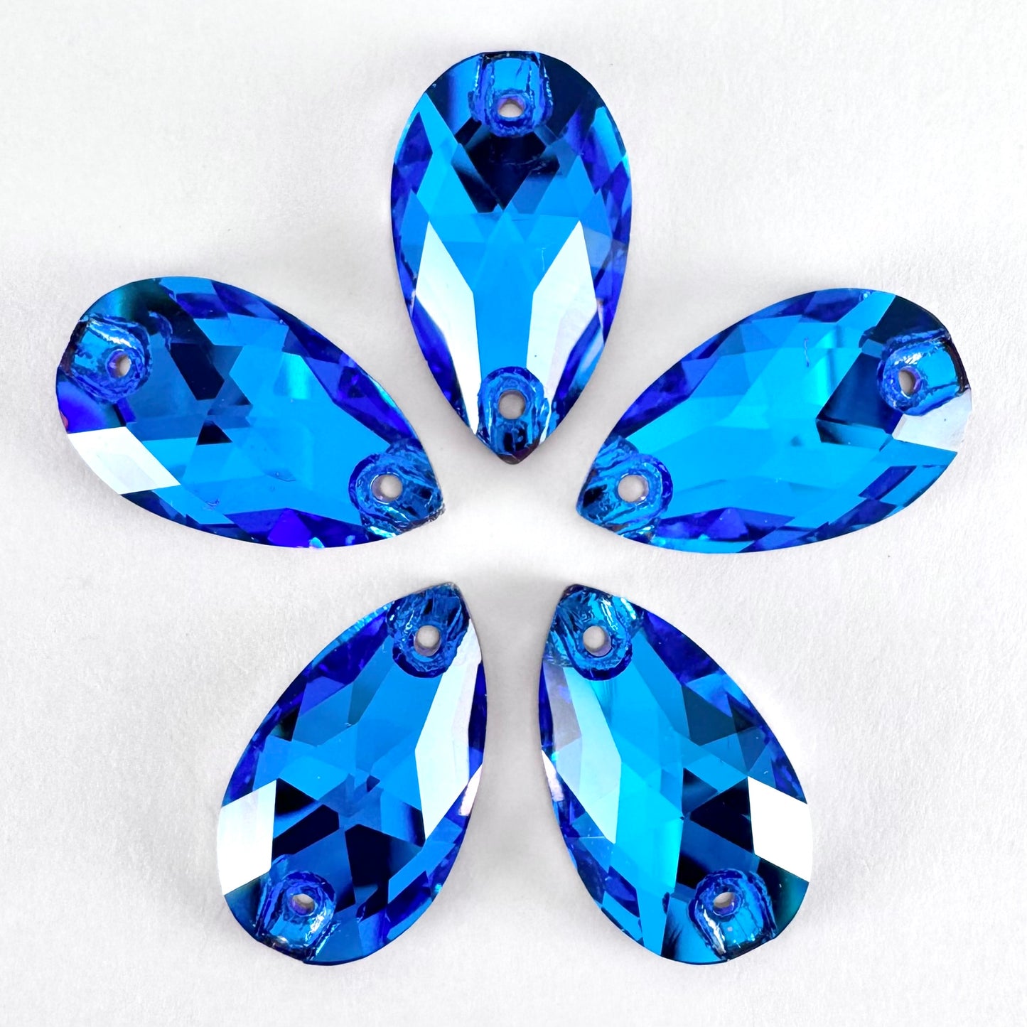 Bermuda Blue Glass Teardrop