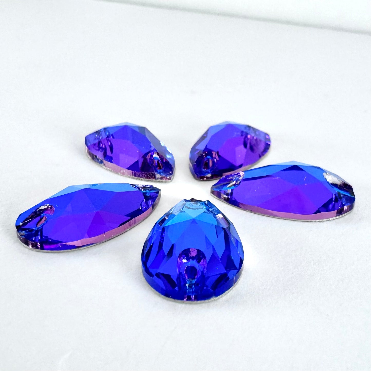 Bermuda Blue Glass Teardrop