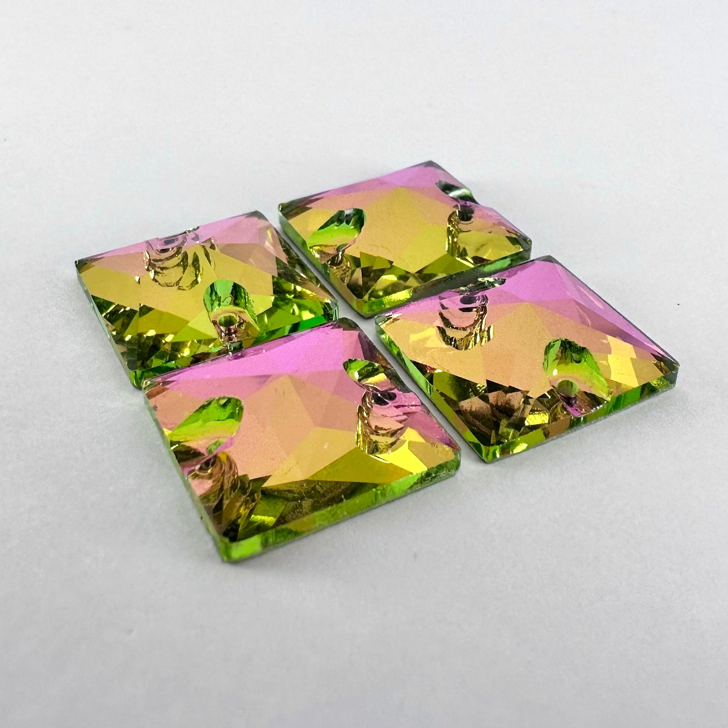 Vitrail Rose Glass Square