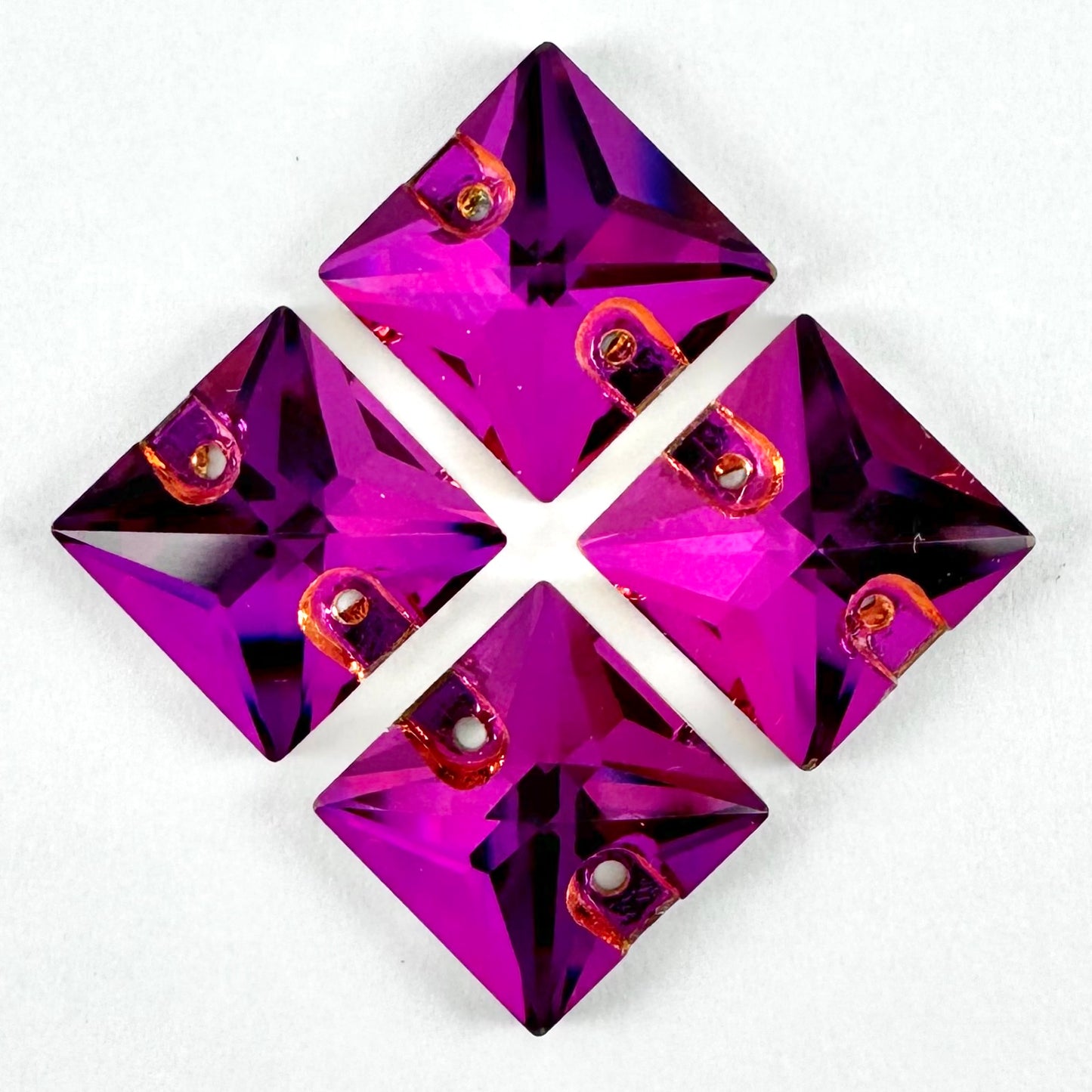 Fuchsia Glass Square