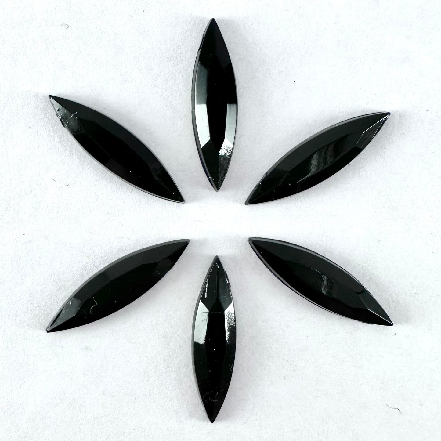 Jet Black Acrylic Narrow Horse-Eye