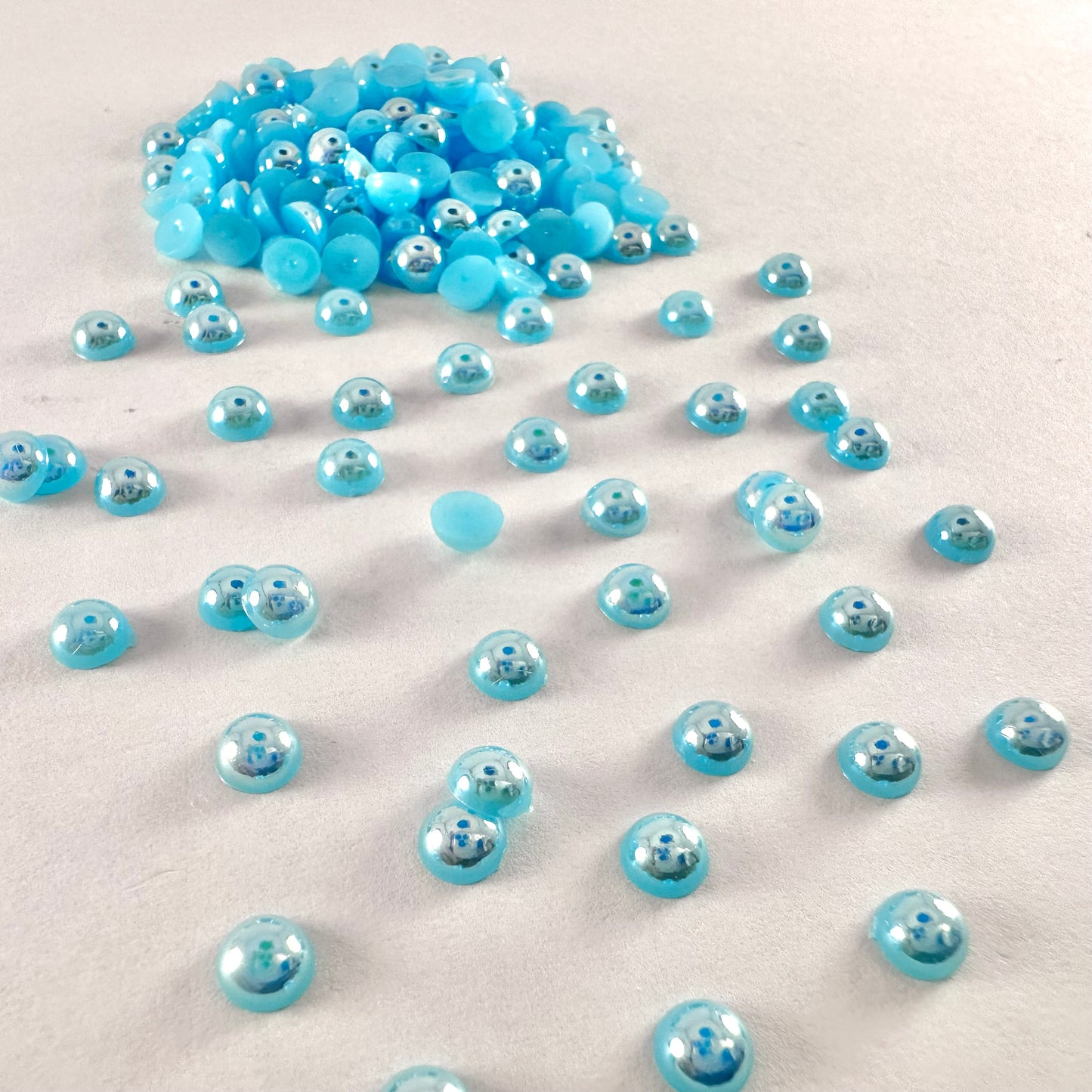 Aquamarine AB Flatback Pearl