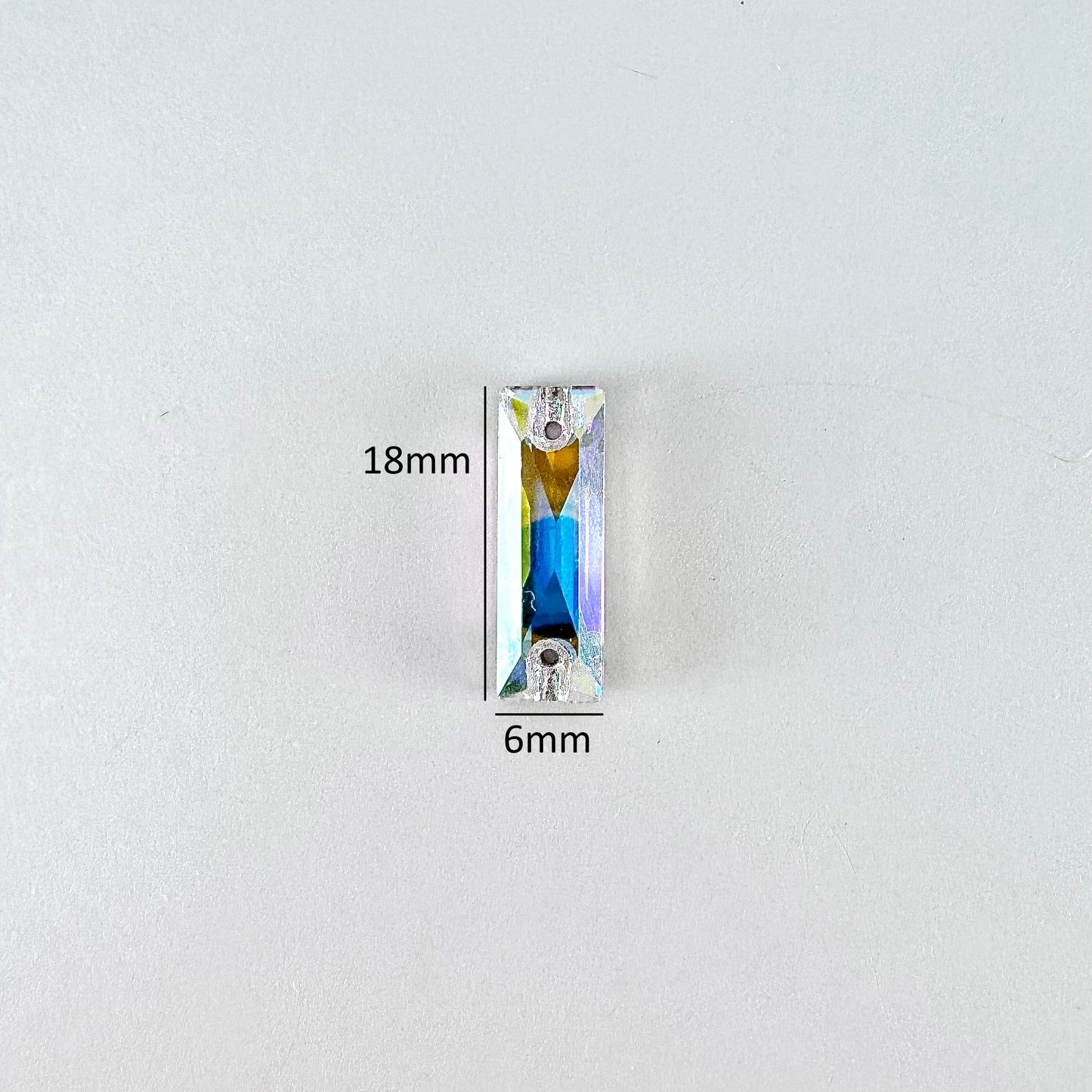 Black Diamond Glass Baguette