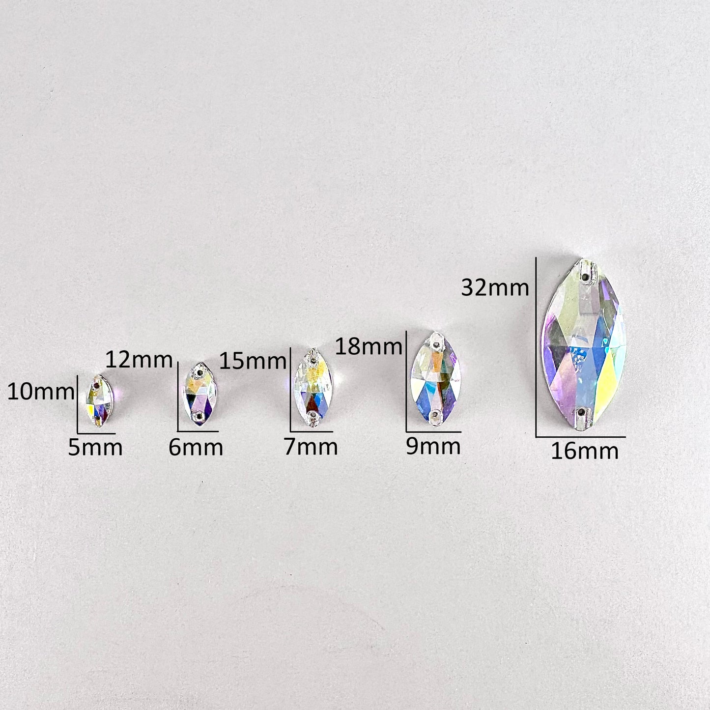 Sapphire Glass Navette