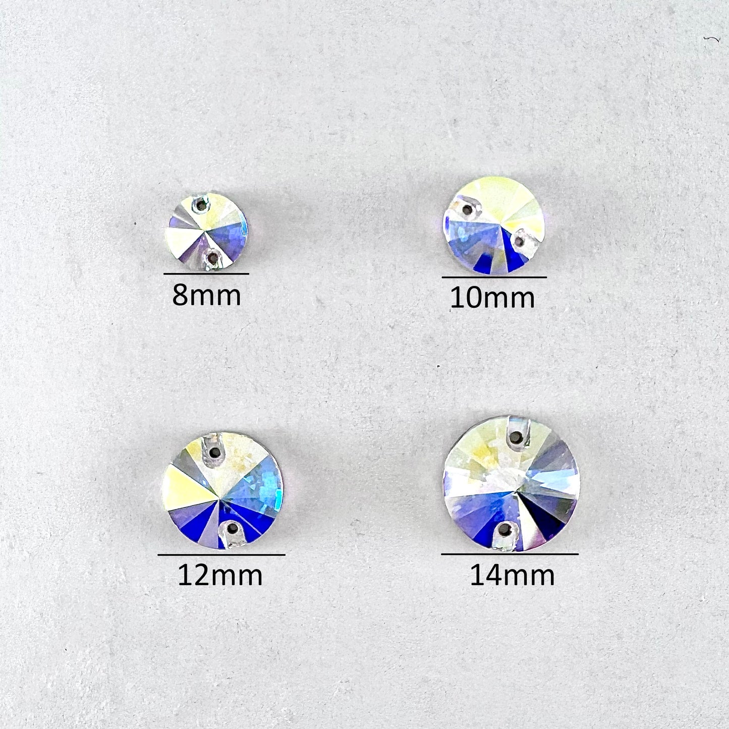 Emerald Heliotrope Glass Rivoli